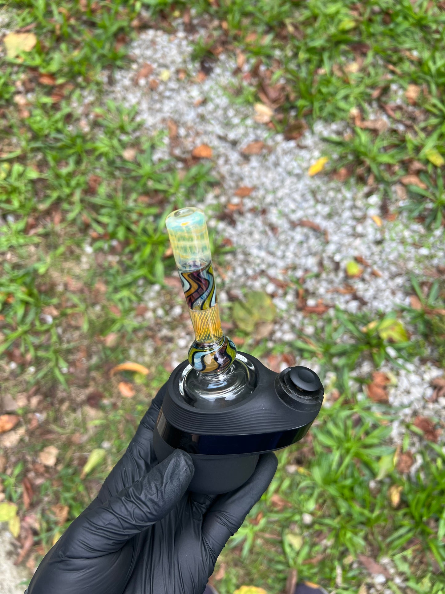 Puffco Peak Dry Top - Silver Fume/ Vibes