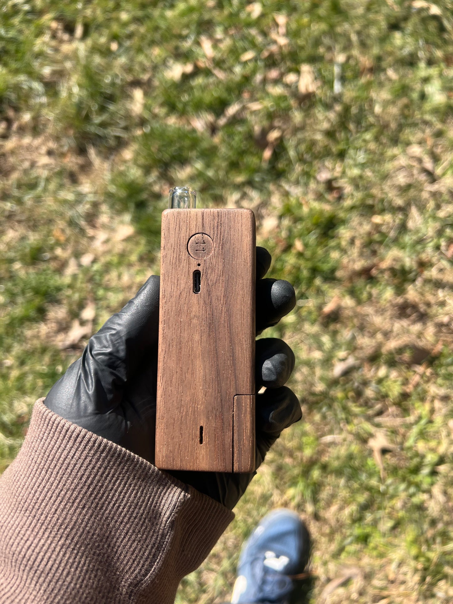 Firewood 11/ Glass 2 Terp Pill Stem- Blue Honey