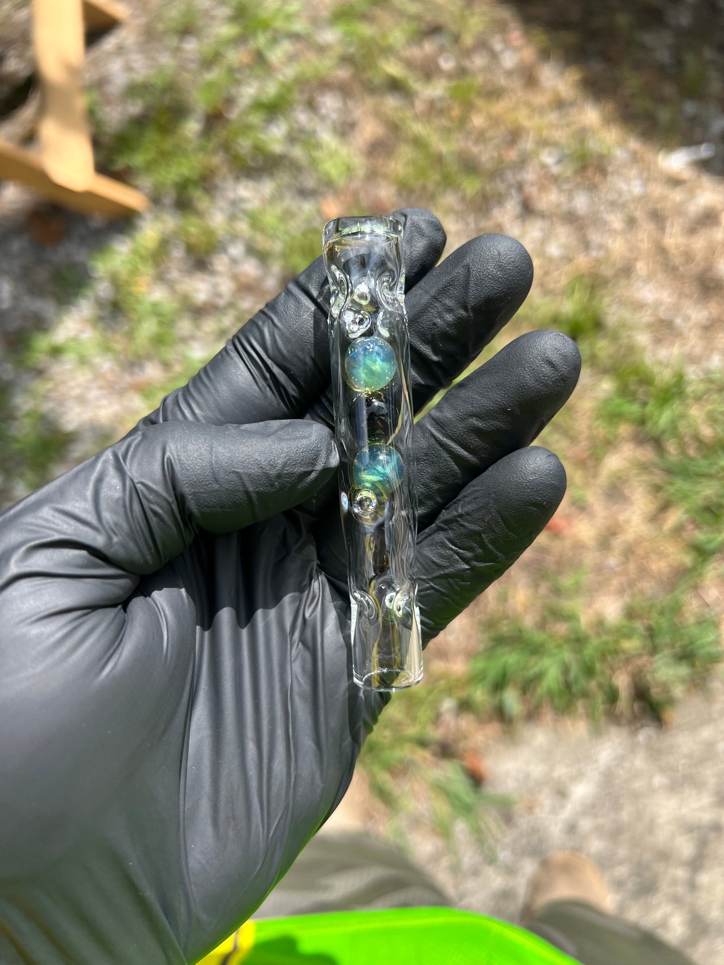 Solo 3 Glass Marble Stem - Milky Yoshi/ Galaxy