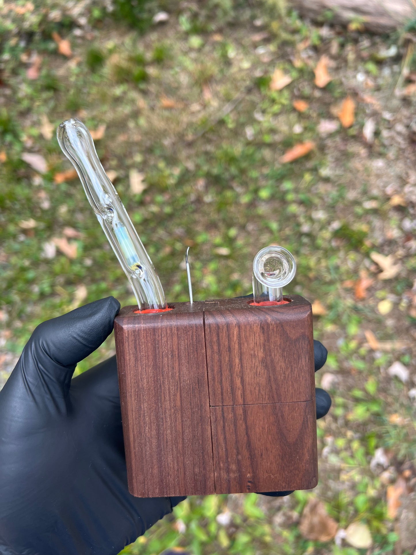 Sticky Brick Runt/ Jr Glass terp pill stem - Milky Yoshi (CFL)