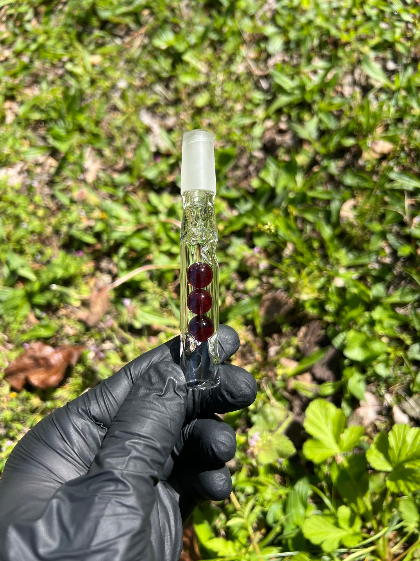14mm WPA Tinymight Glass 3 Marble stem - Red