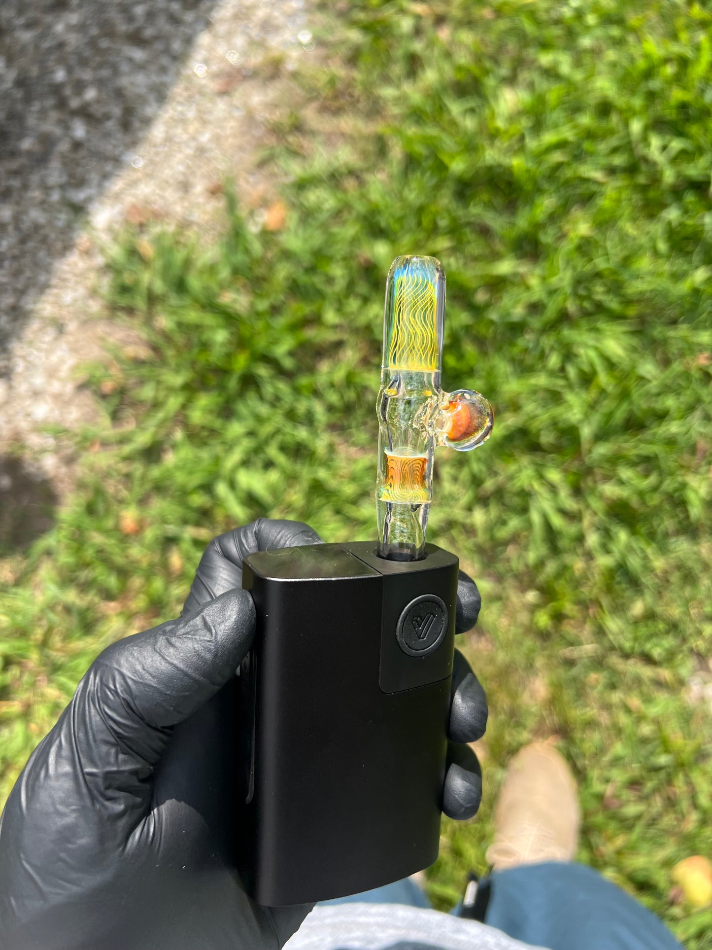Potv Lobo/ One Glass stem- Silver Fume# 2