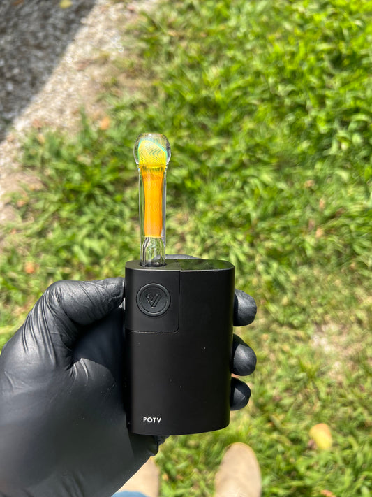 Potv Lobo/ One Glass stem- Silver Fume #1