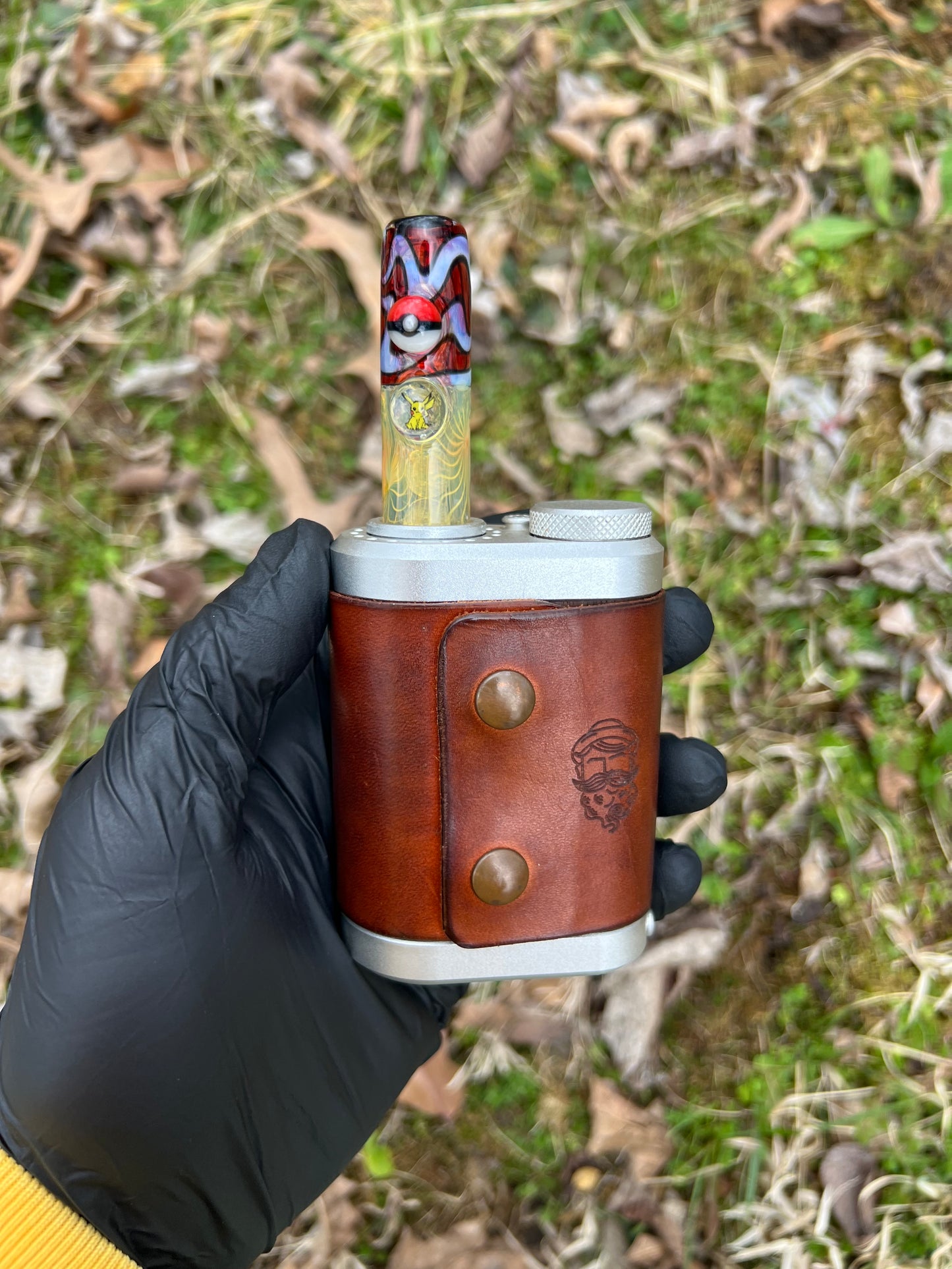 Tinymight Glass 3 Marble Stem Full Color- pkm