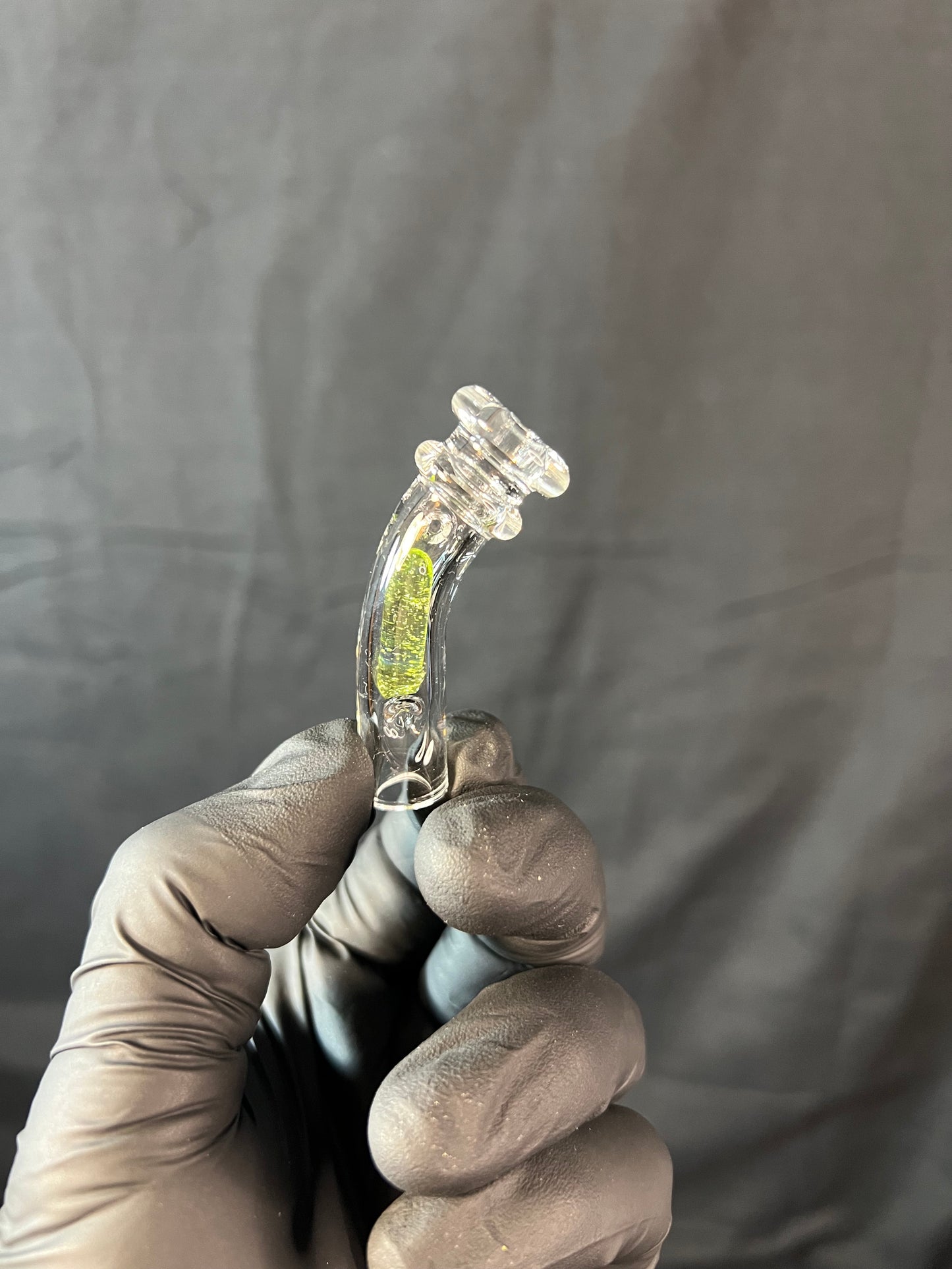 Potv Lobo/ One Glass terp pill stem w/ blown Mp - Limeade