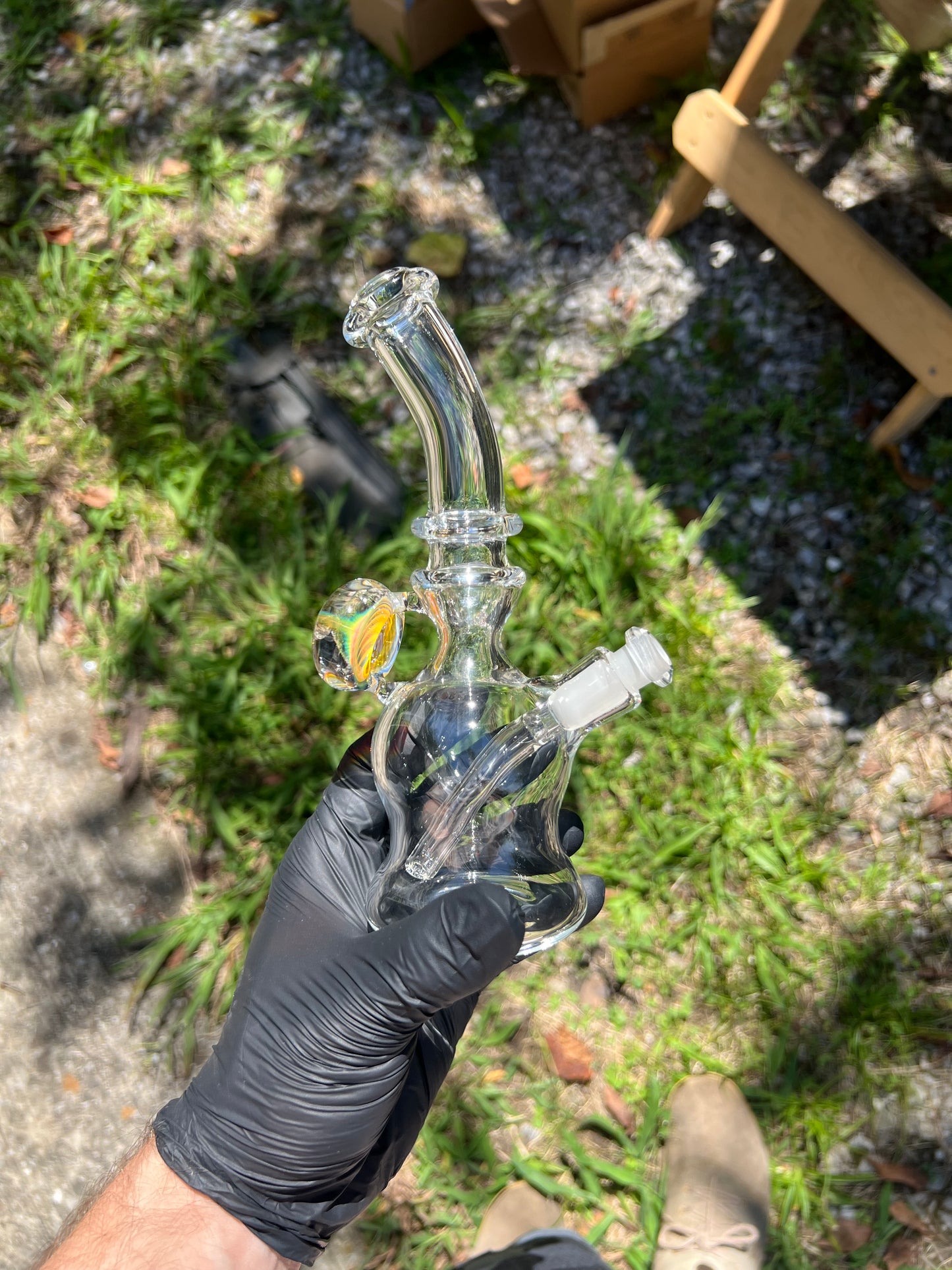 10mm Silver Fume Female Tube removable down stem #2