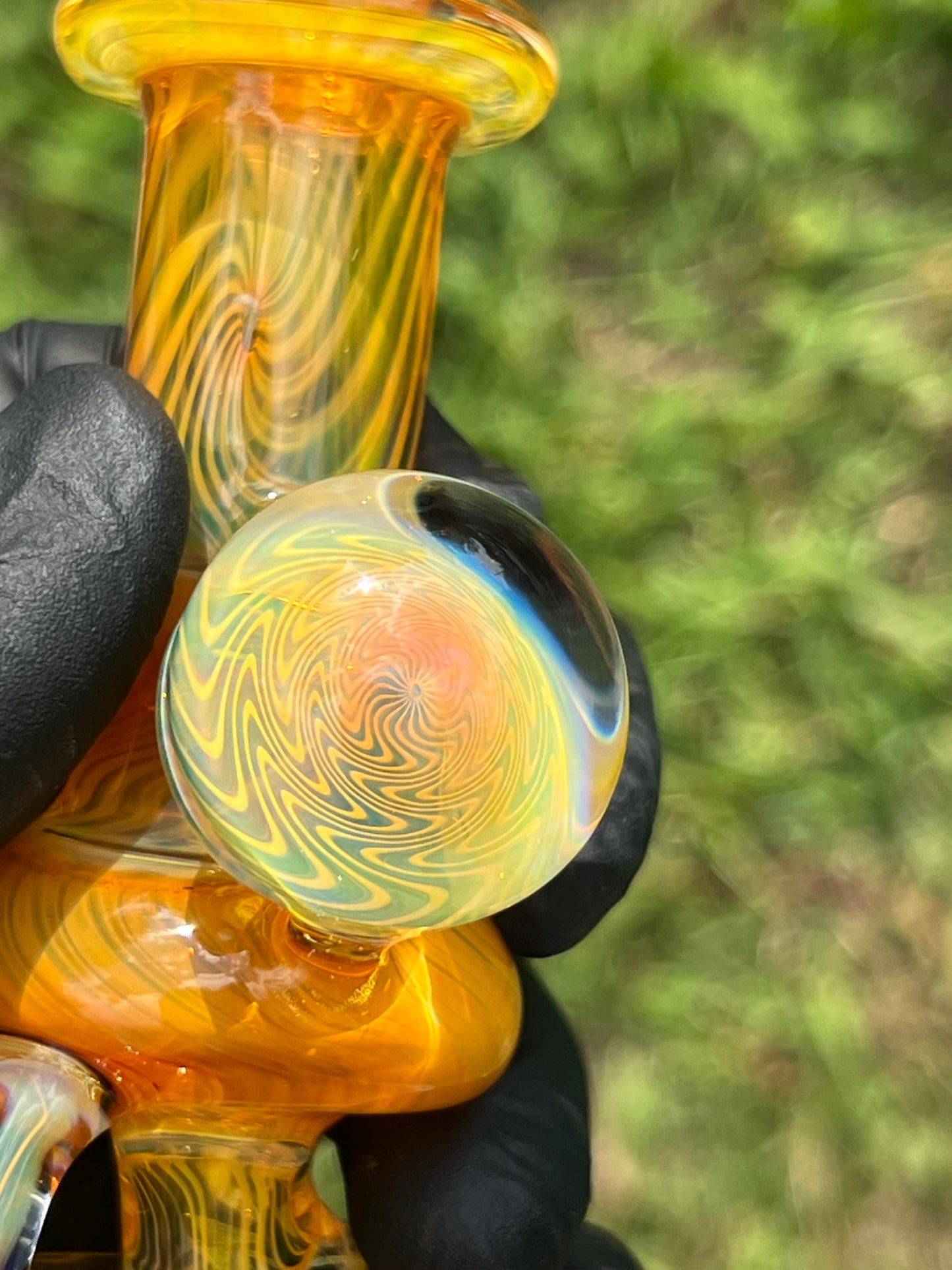 14mm Dry Donut Hammer- Silver Fume