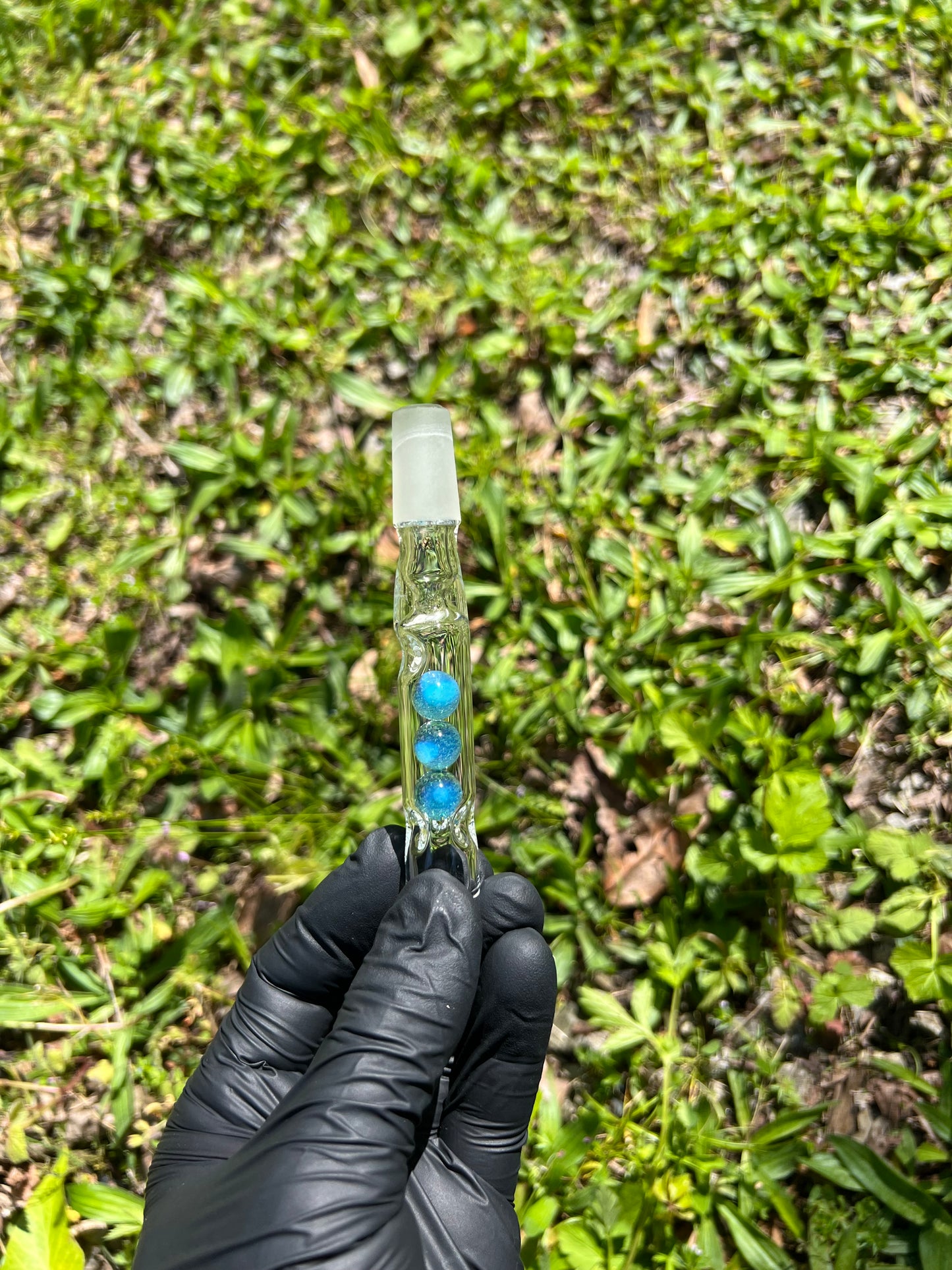 14mm WPA Tinymight Glass 3 Marble stem - Marina