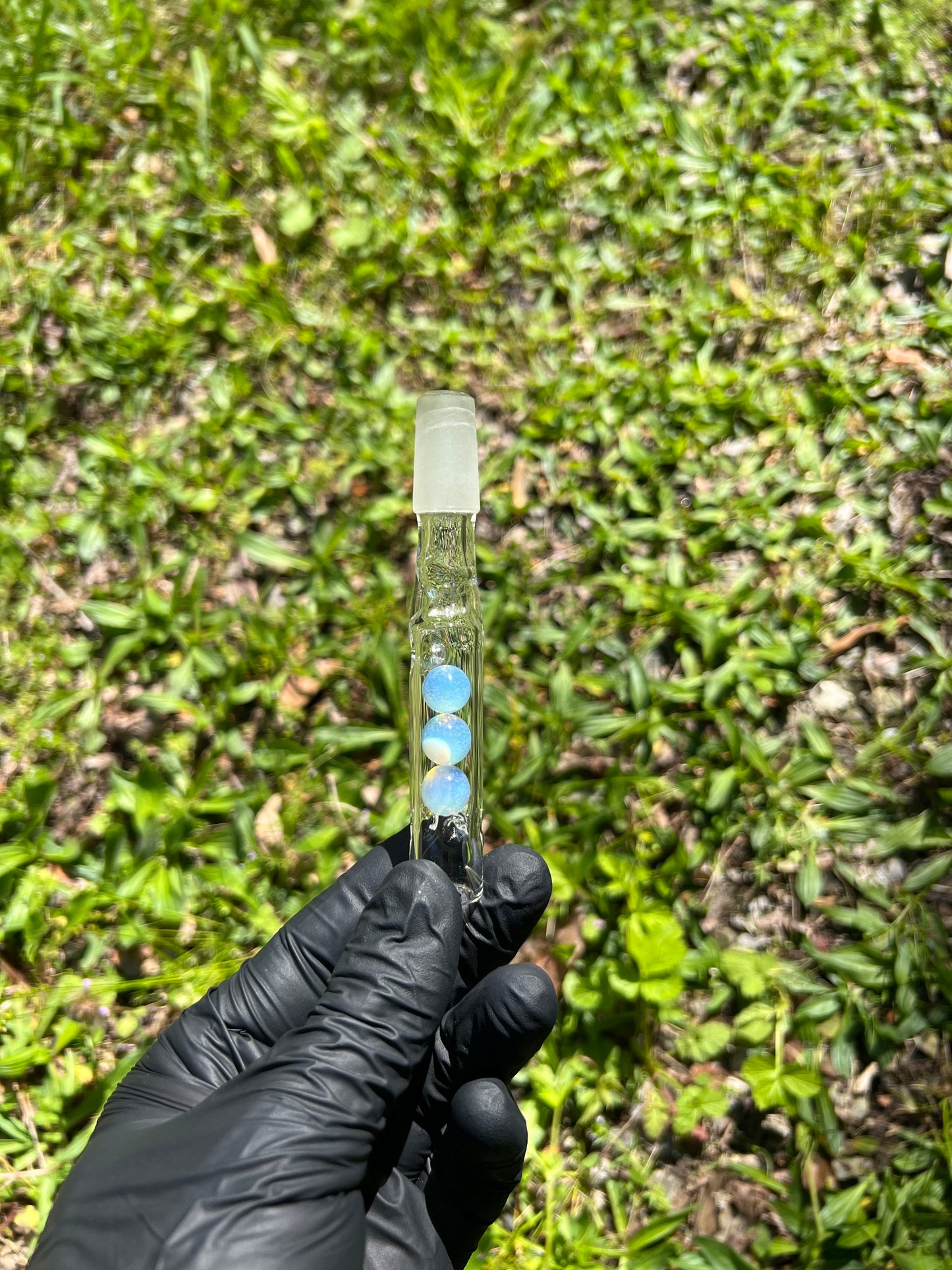 14mm WPA Tinymight Glass 3 Marble stem - Ghost