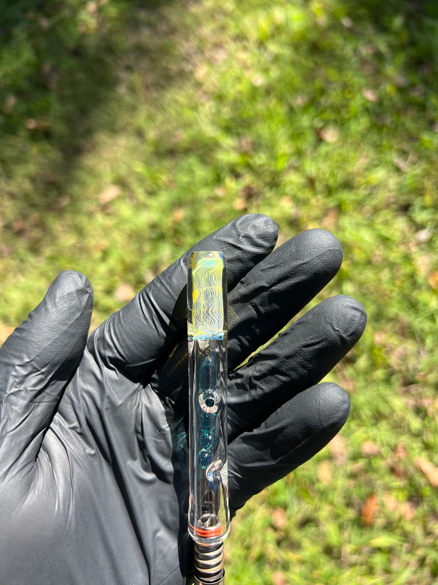 Dynavap Stem w/ Silver Fume MP and Marbles- Marina