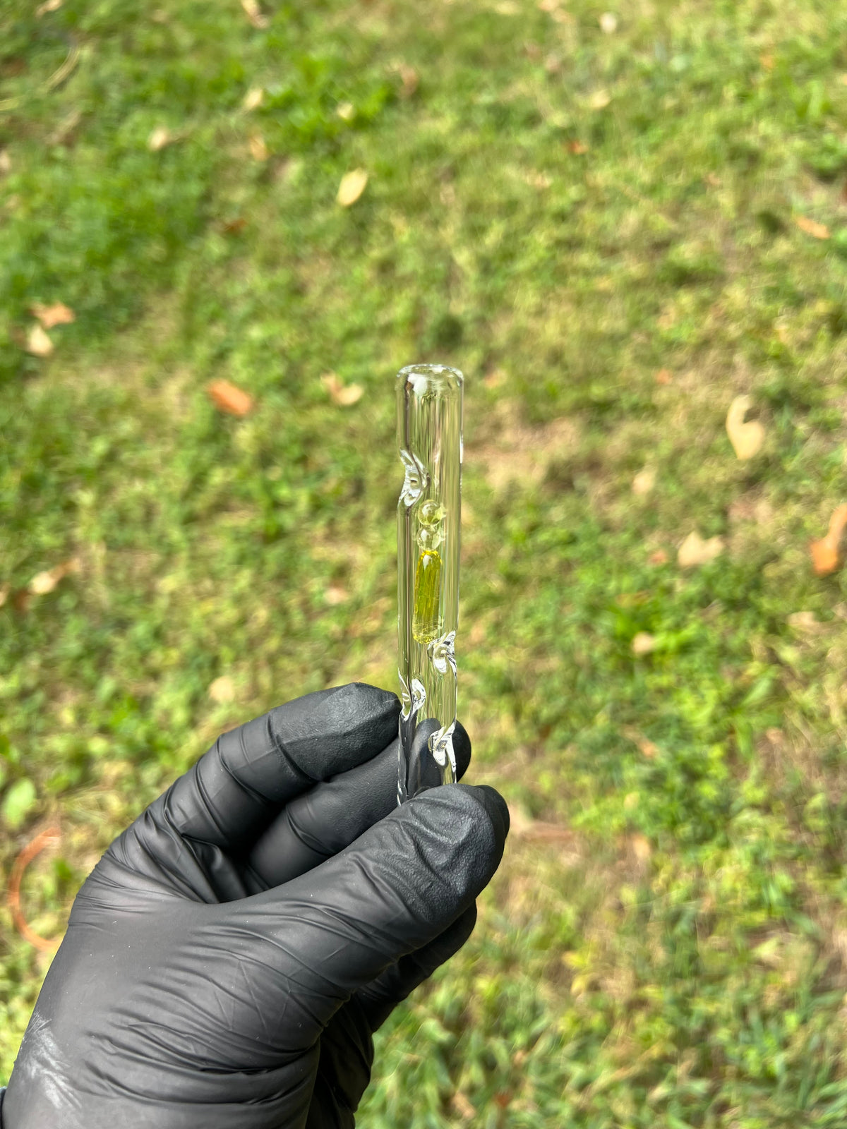 Firewood 11/12 Glass Terp Pill/ marble Stem- Yellow Opal