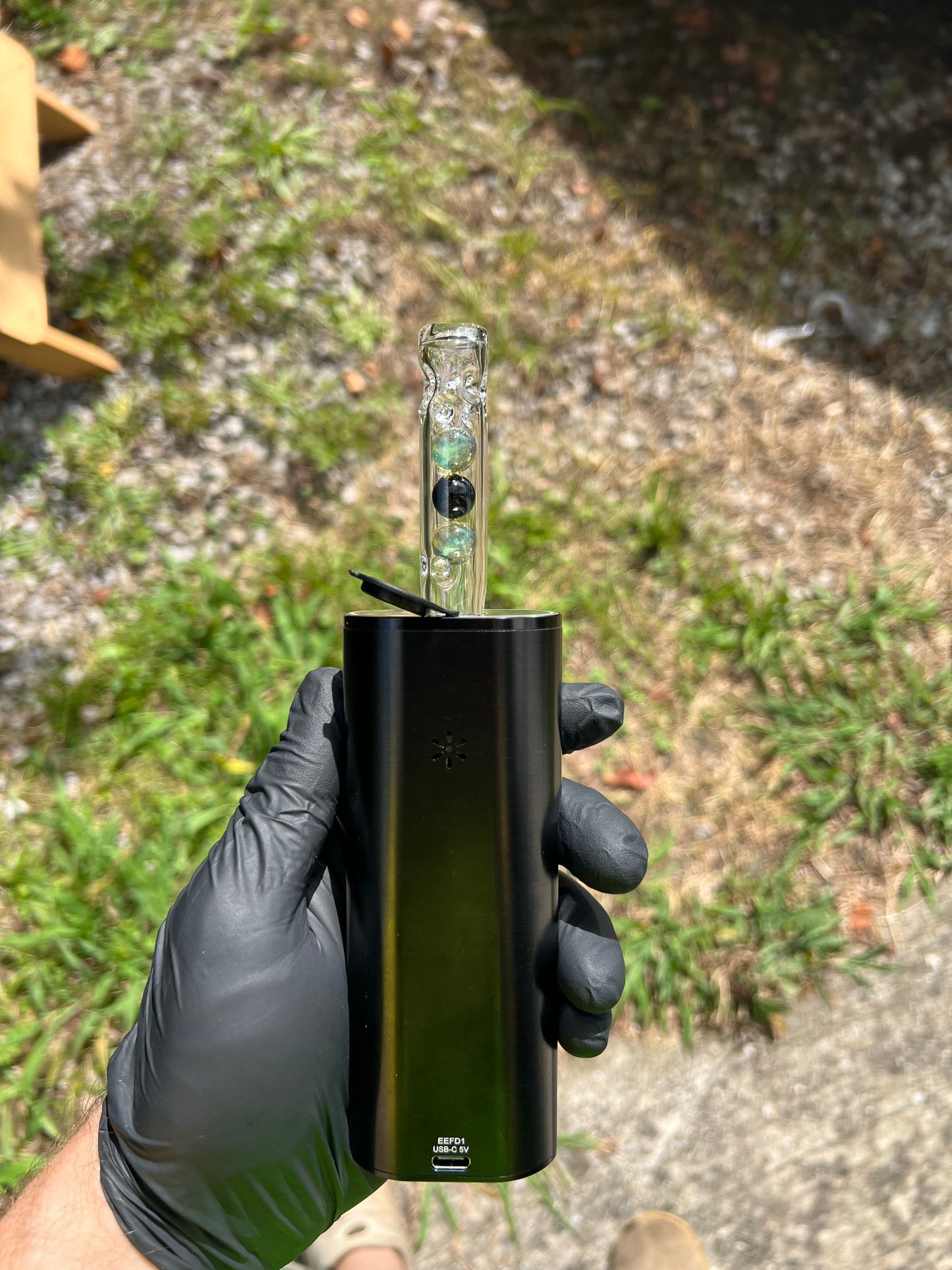 Solo 3 Glass Marble Stem - Milky Yoshi/ Galaxy