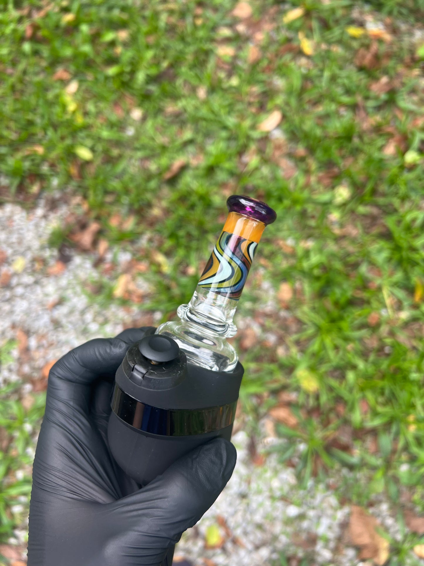 Puffco Peak Dry Top - Vibes / Gold Purple/ Orange