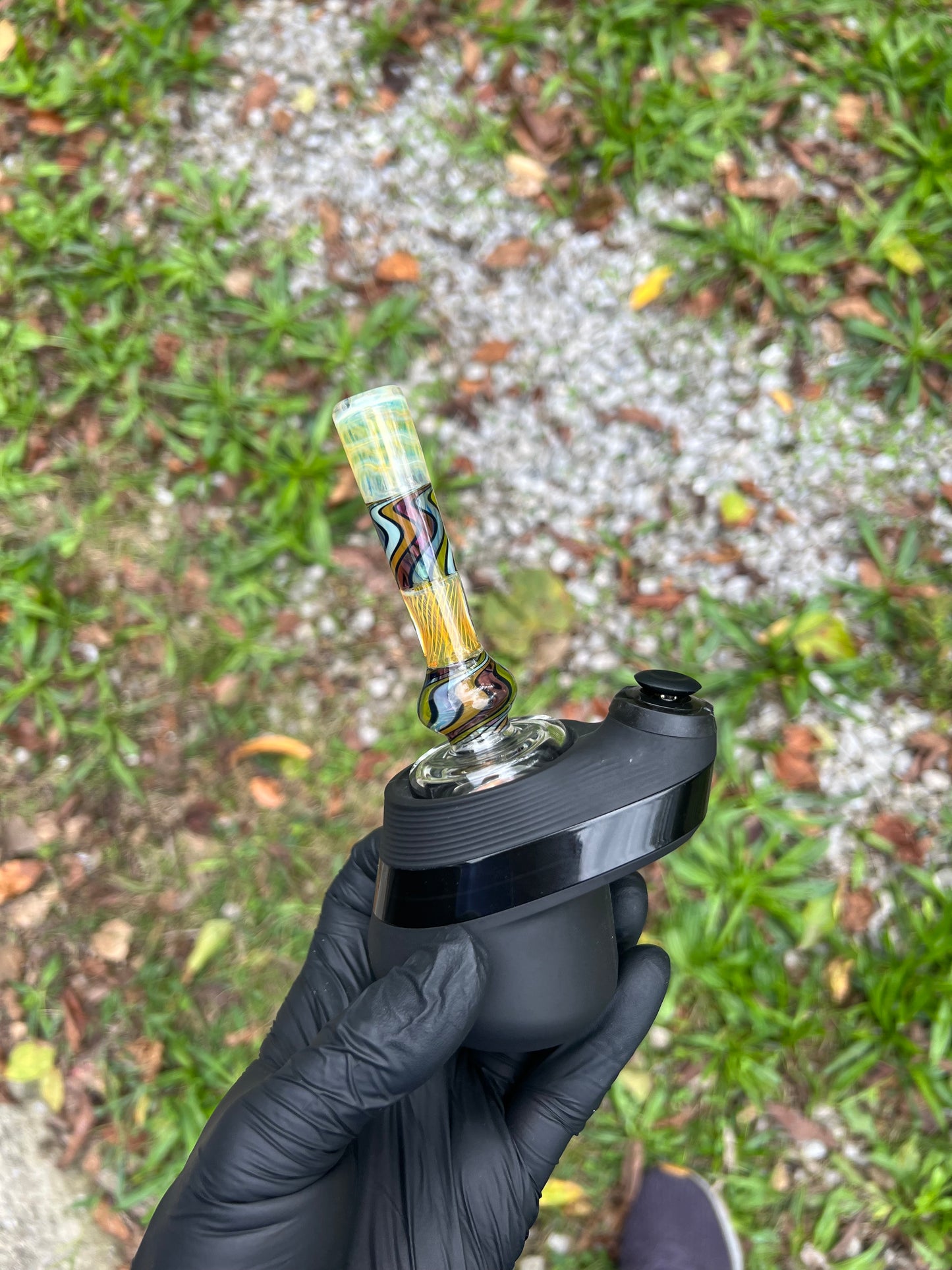 Puffco Peak Dry Top - Silver Fume/ Vibes