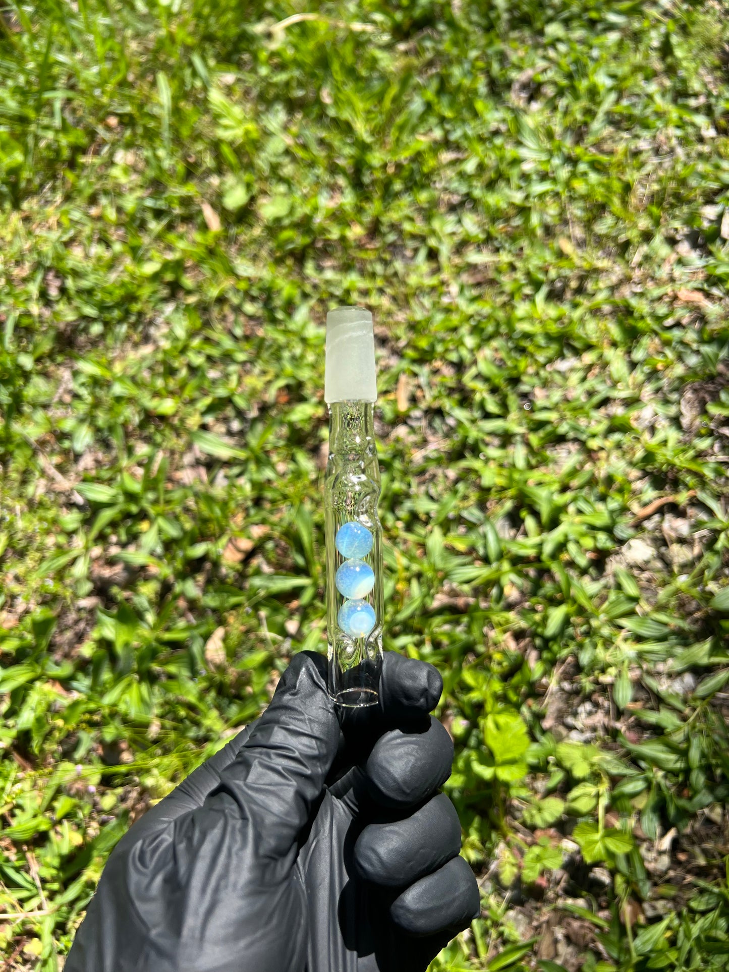14mm WPA Tinymight Glass 3 Marble stem - Ghost