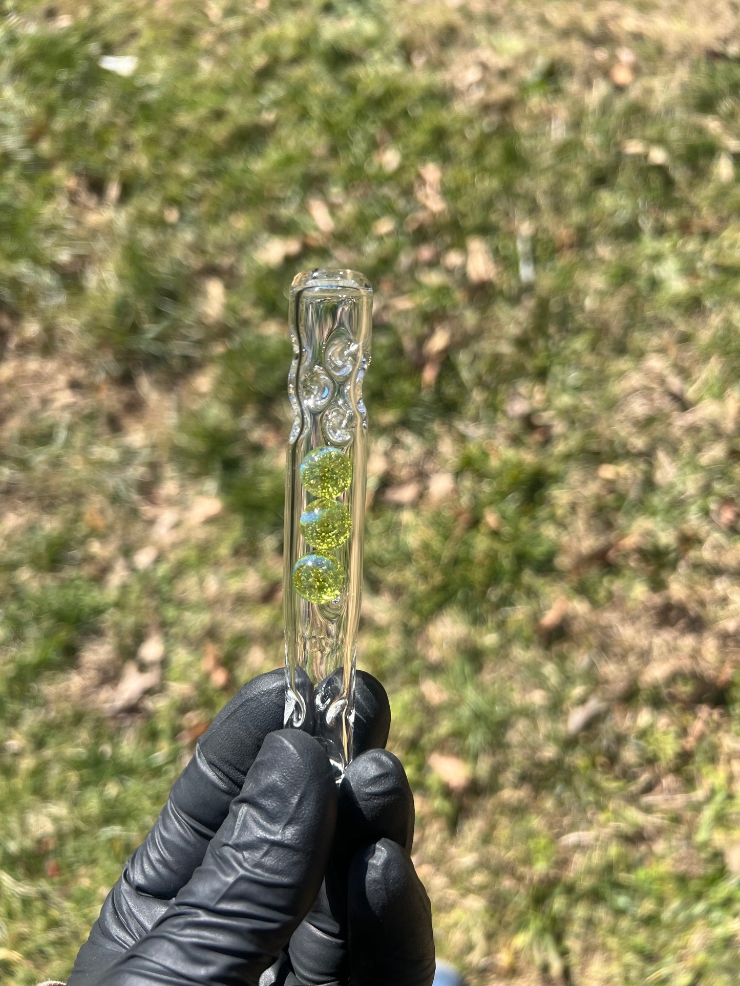 Solo 3 Glass Marble Stem - Limeade #2