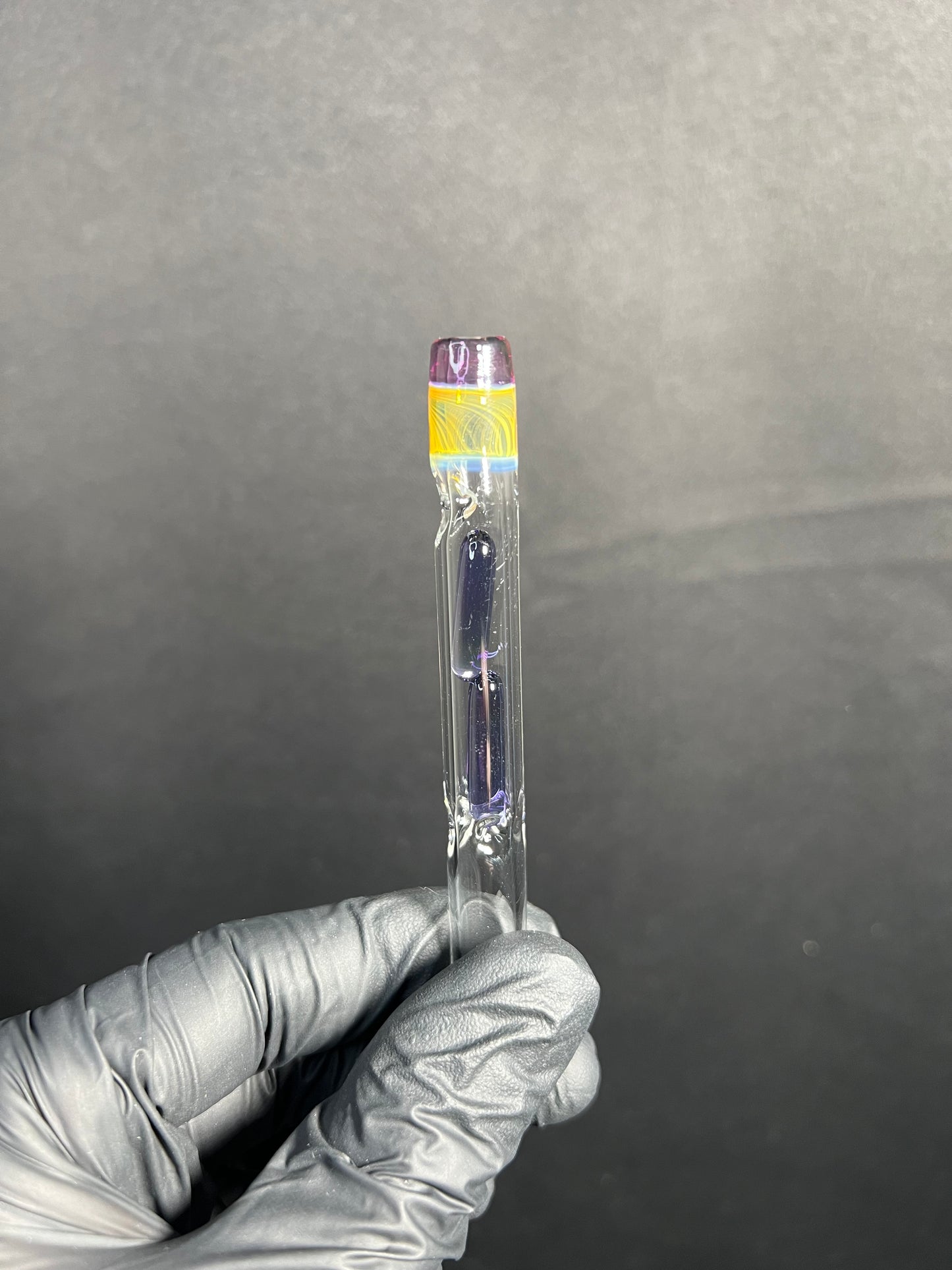 Bakx Glass Terp Pill Stem w/ Color MP- Gold Purple/ Silver Fume