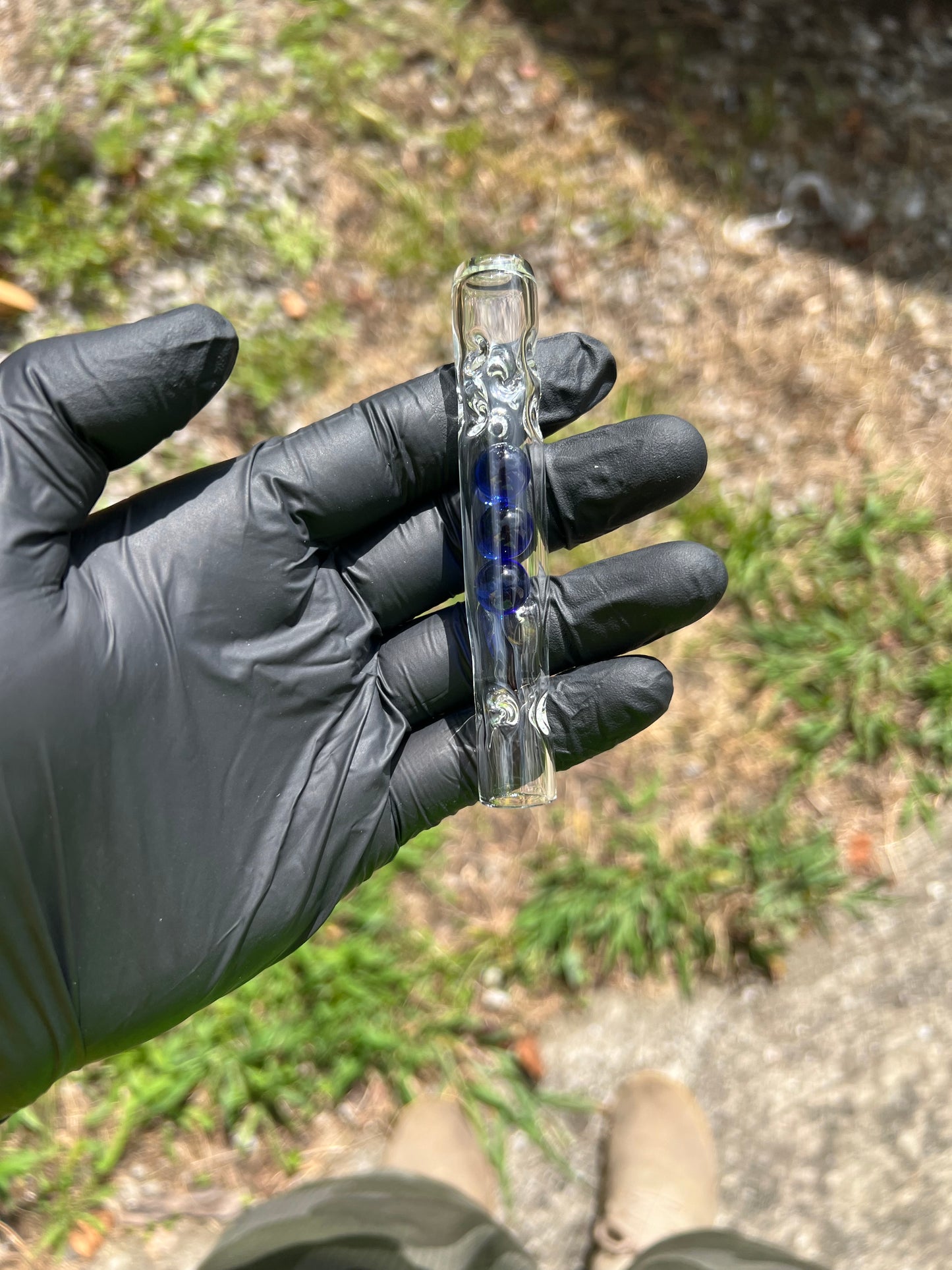 Solo 3 Glass Marble Stem - Cobalt