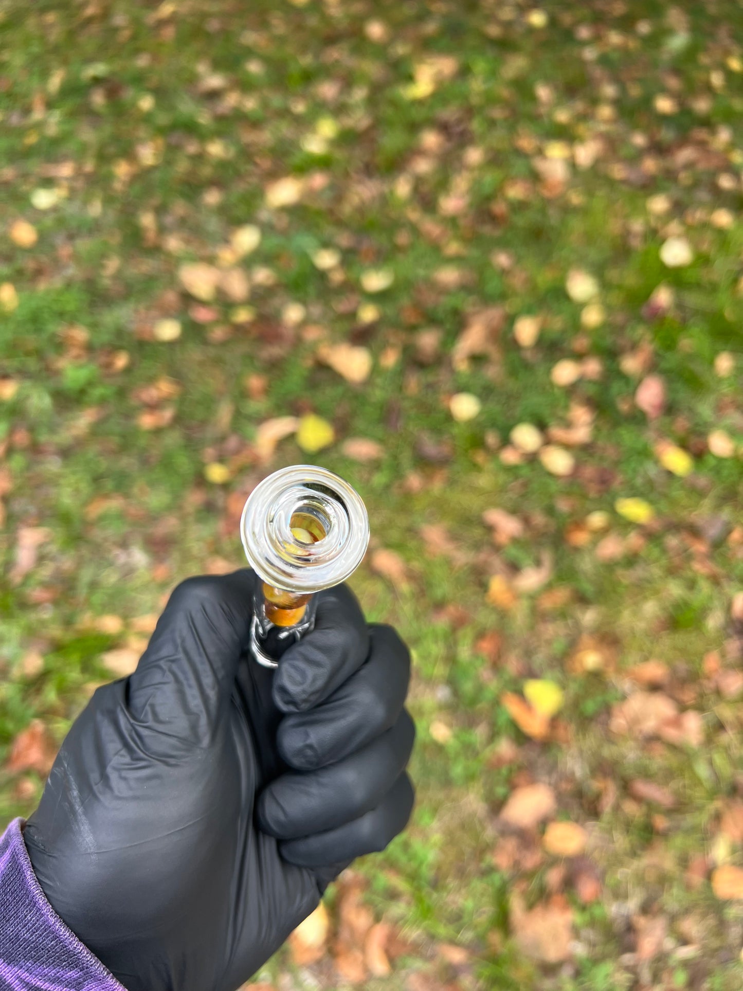 Tinymight Glass 4 Marble Stem w/blown mouthpiece - Singular Passion