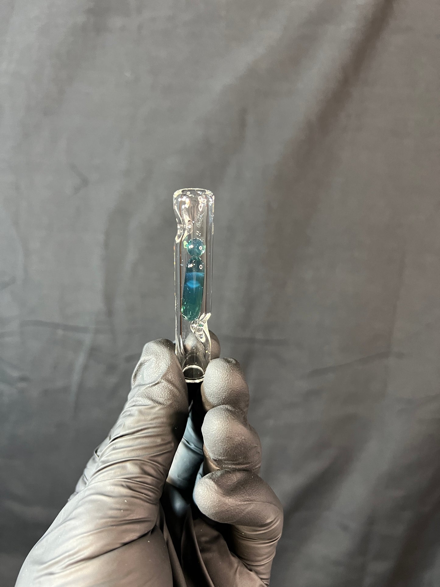 Potv Lobo/ One Glass Terp pill/ marble stem - blue waves opal