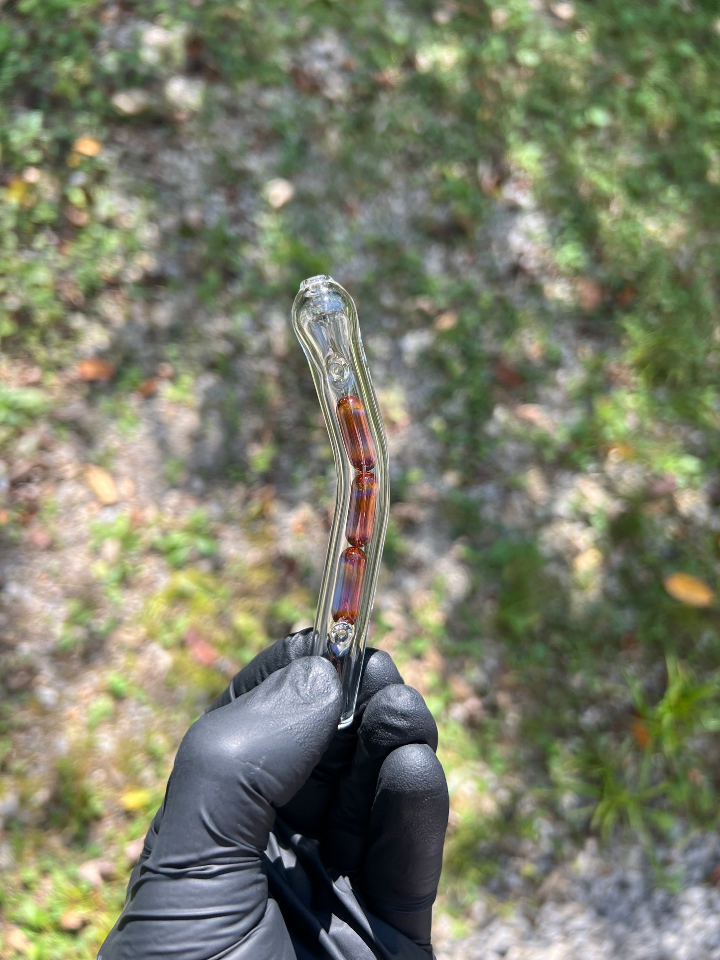 Sticky Brick Runt/ Jr Glass 3 terp pill stem Economy - Light Galaxy