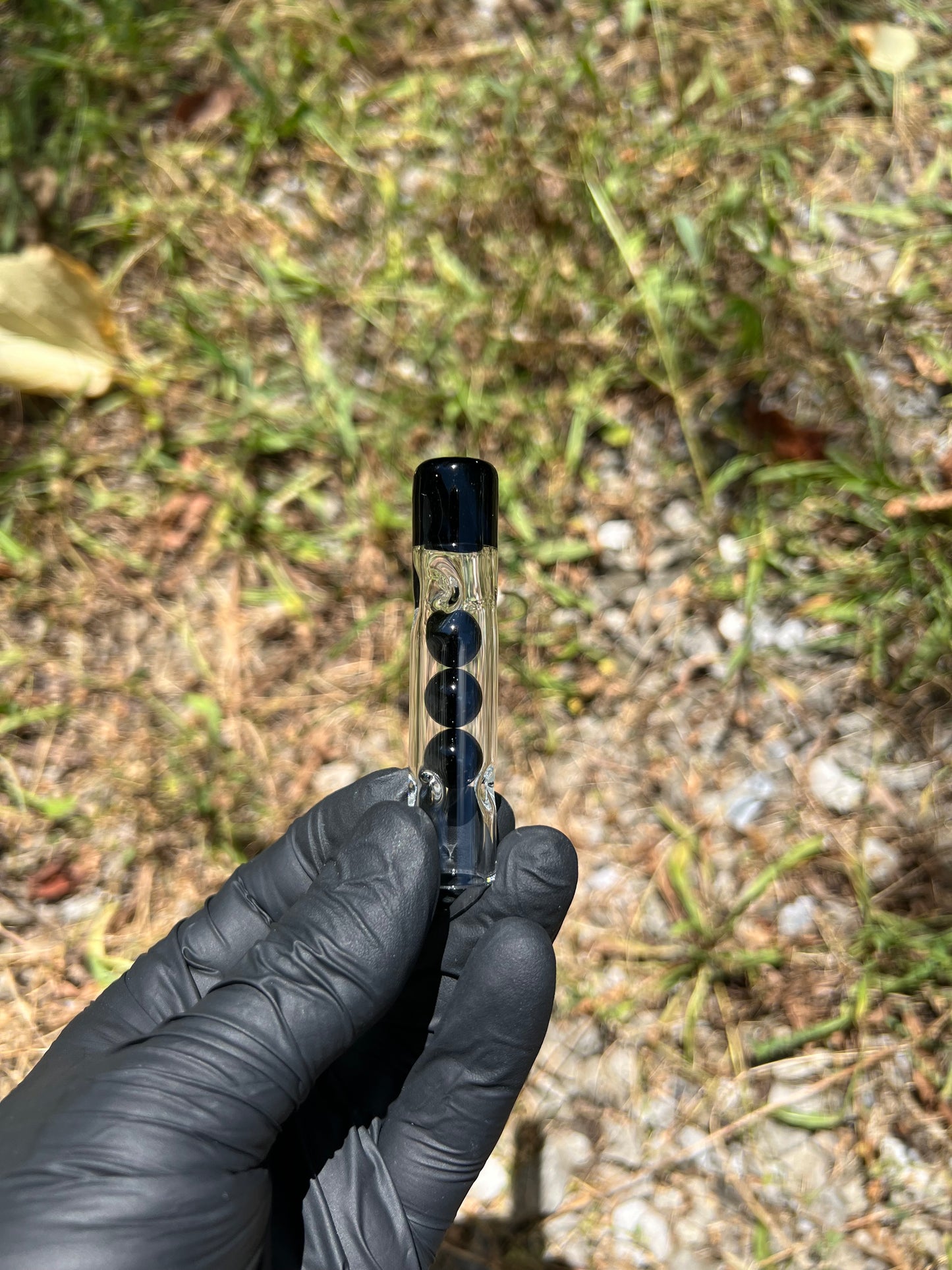 Tinymight Glass 3 Marble Stem w/Color mouthpiece - Galaxy