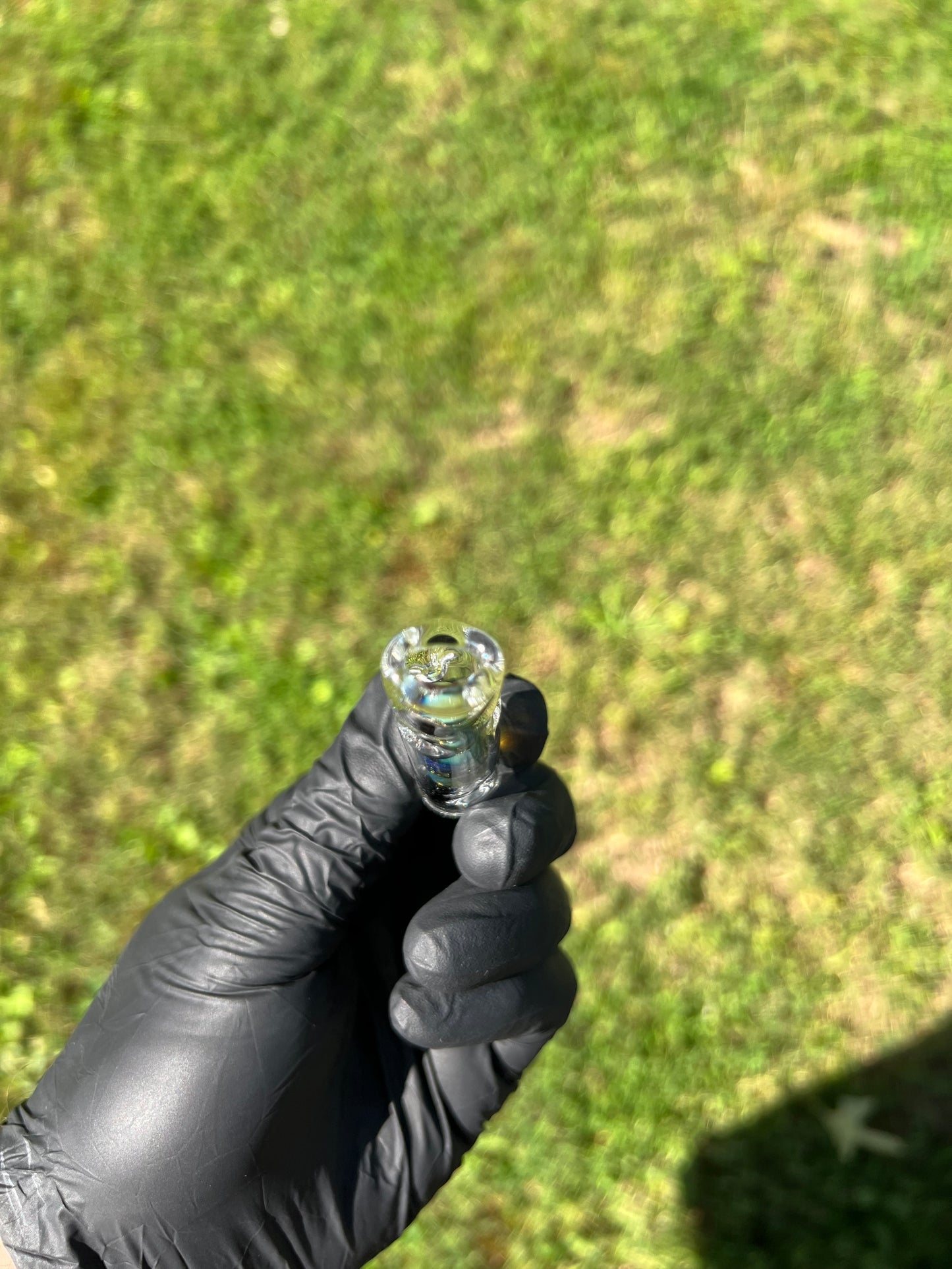 Tinymight Glass 3 Marble Stem w/dimpled mouthpiece - Nightshade #2