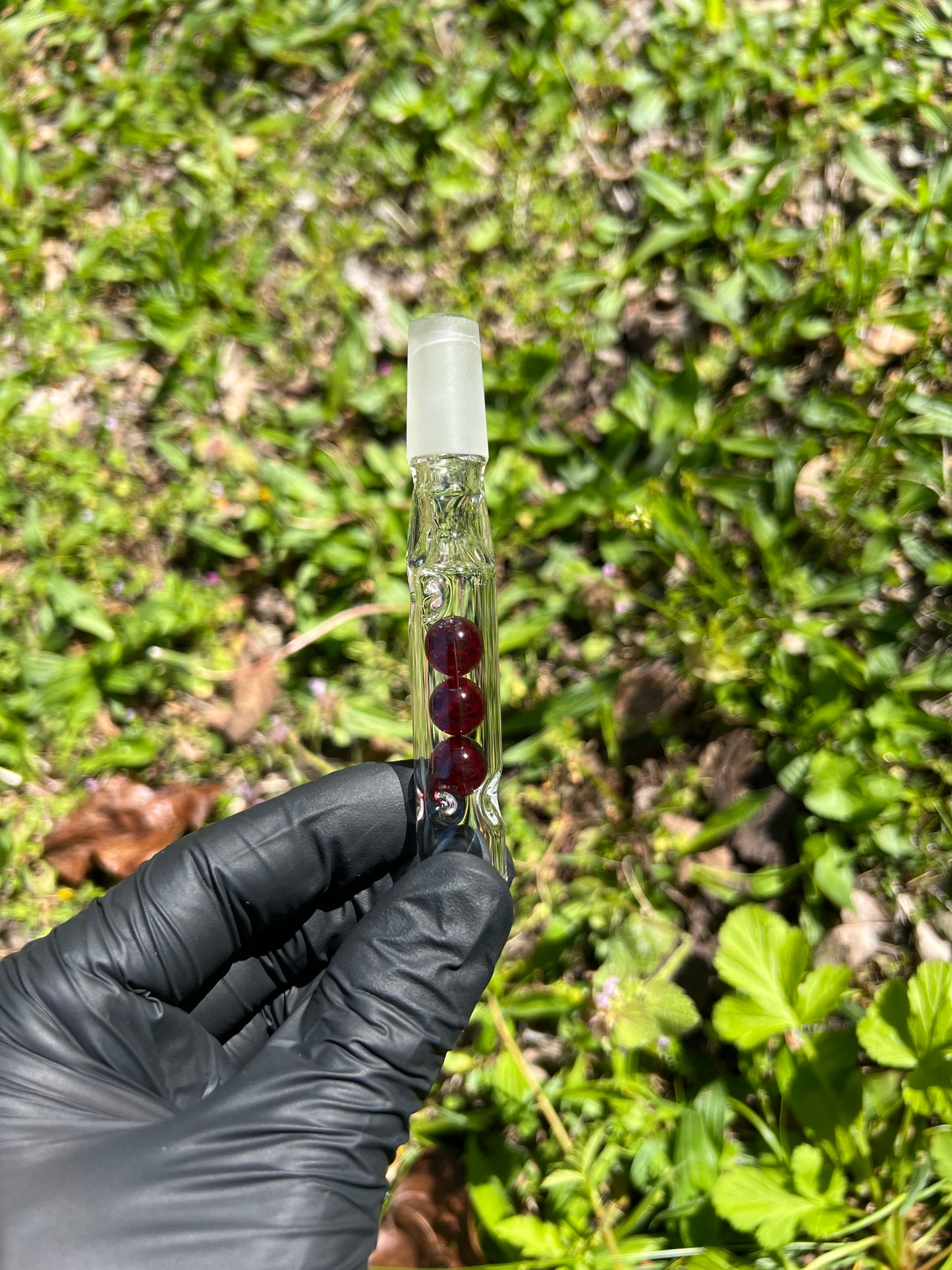 14mm WPA Tinymight Glass 3 Marble stem - Red