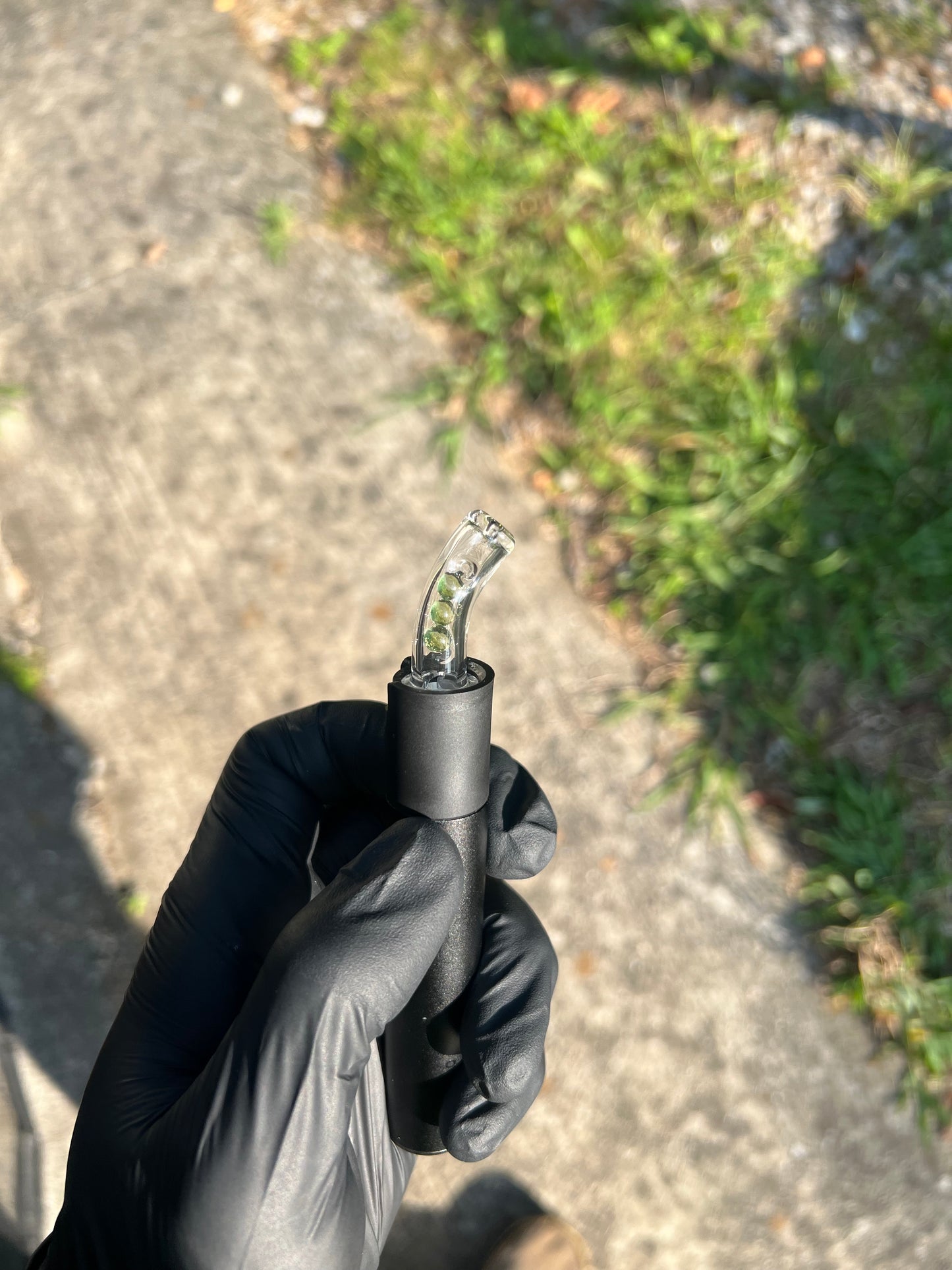 Puffco Pivot Glass Terp Pearl Turbine Top - Absinthe