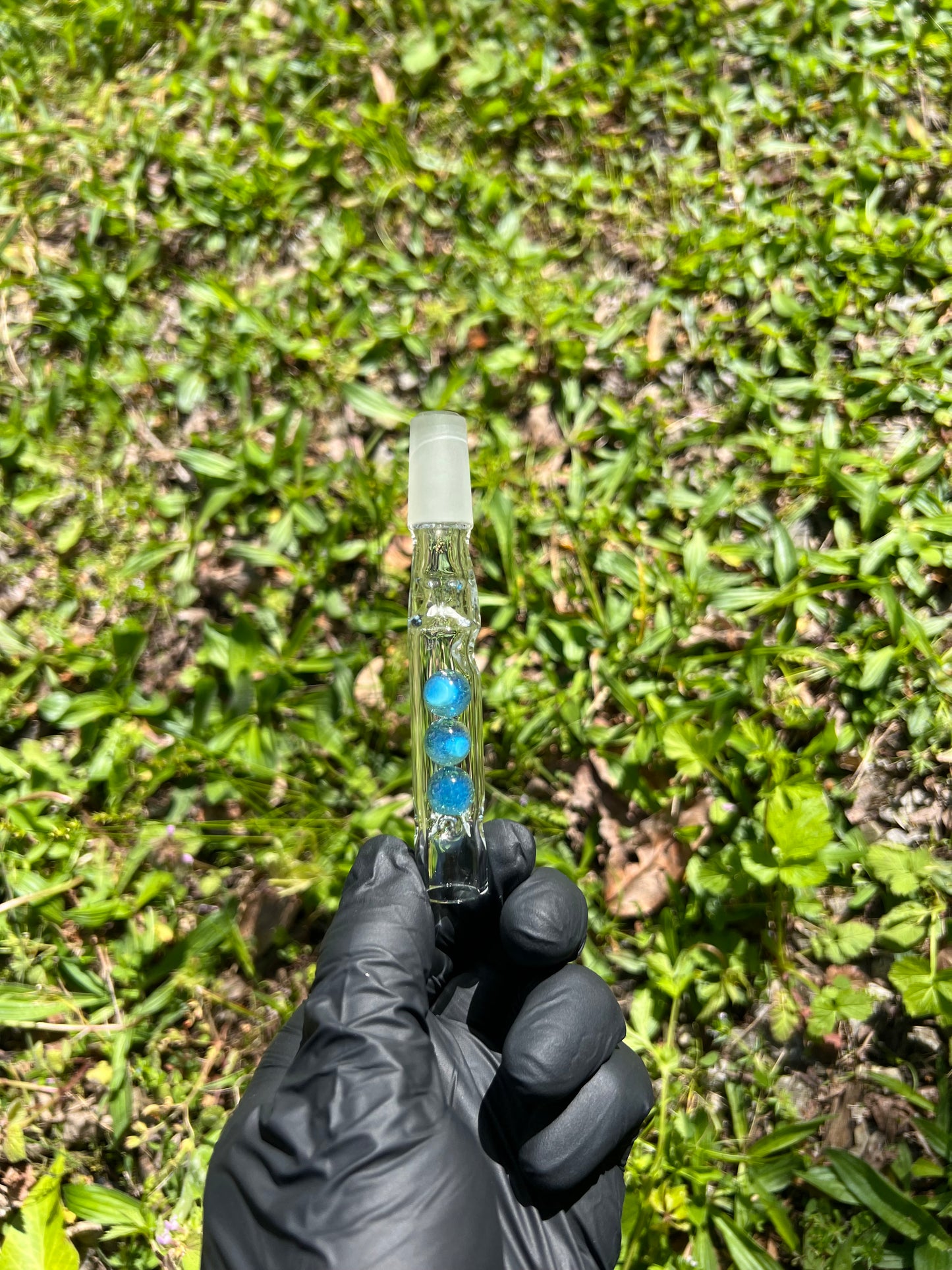 14mm WPA Tinymight Glass 3 Marble stem - Marina