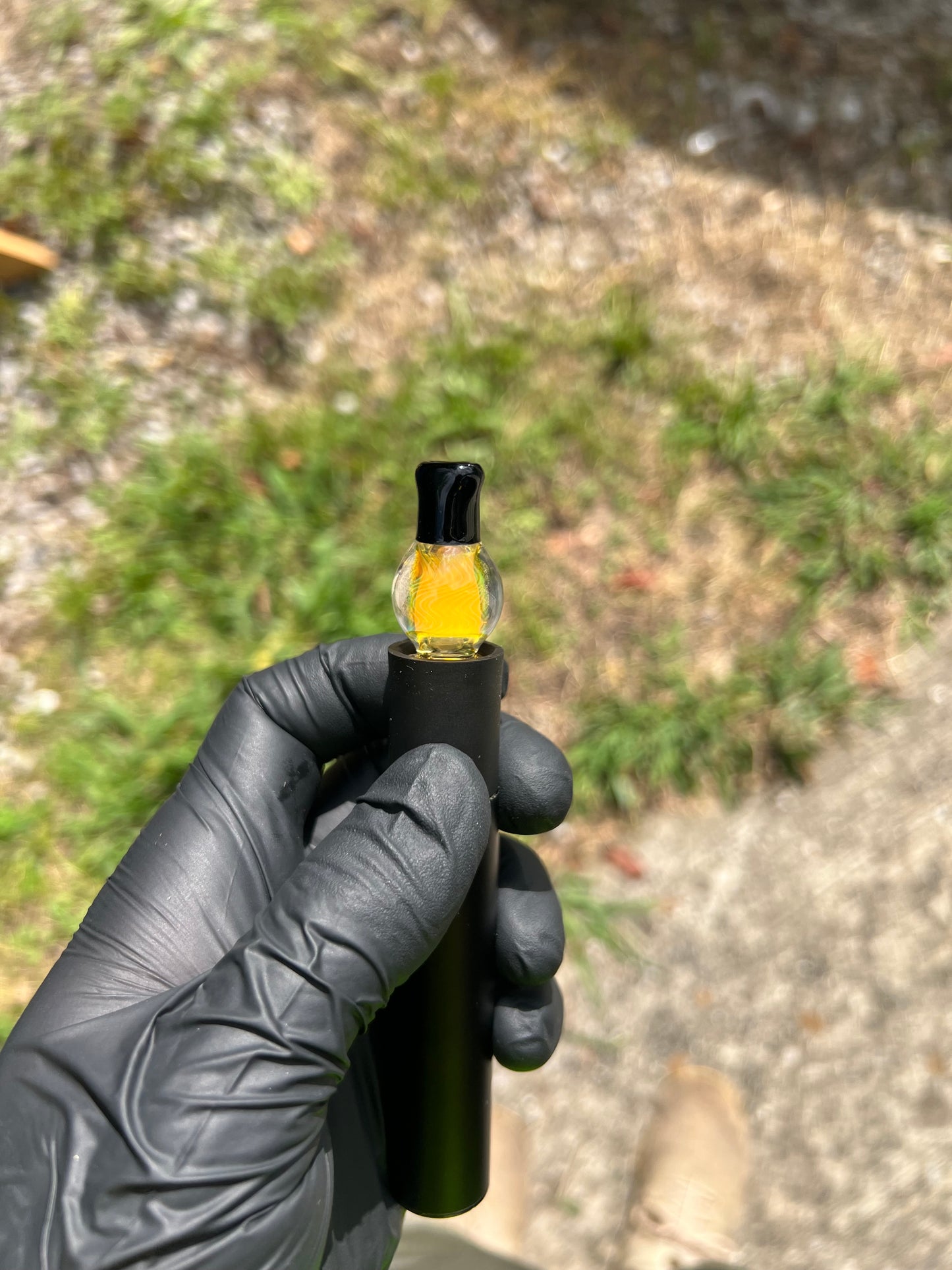Puffco Pivot Glass Implosion Turbine Top - Galaxy