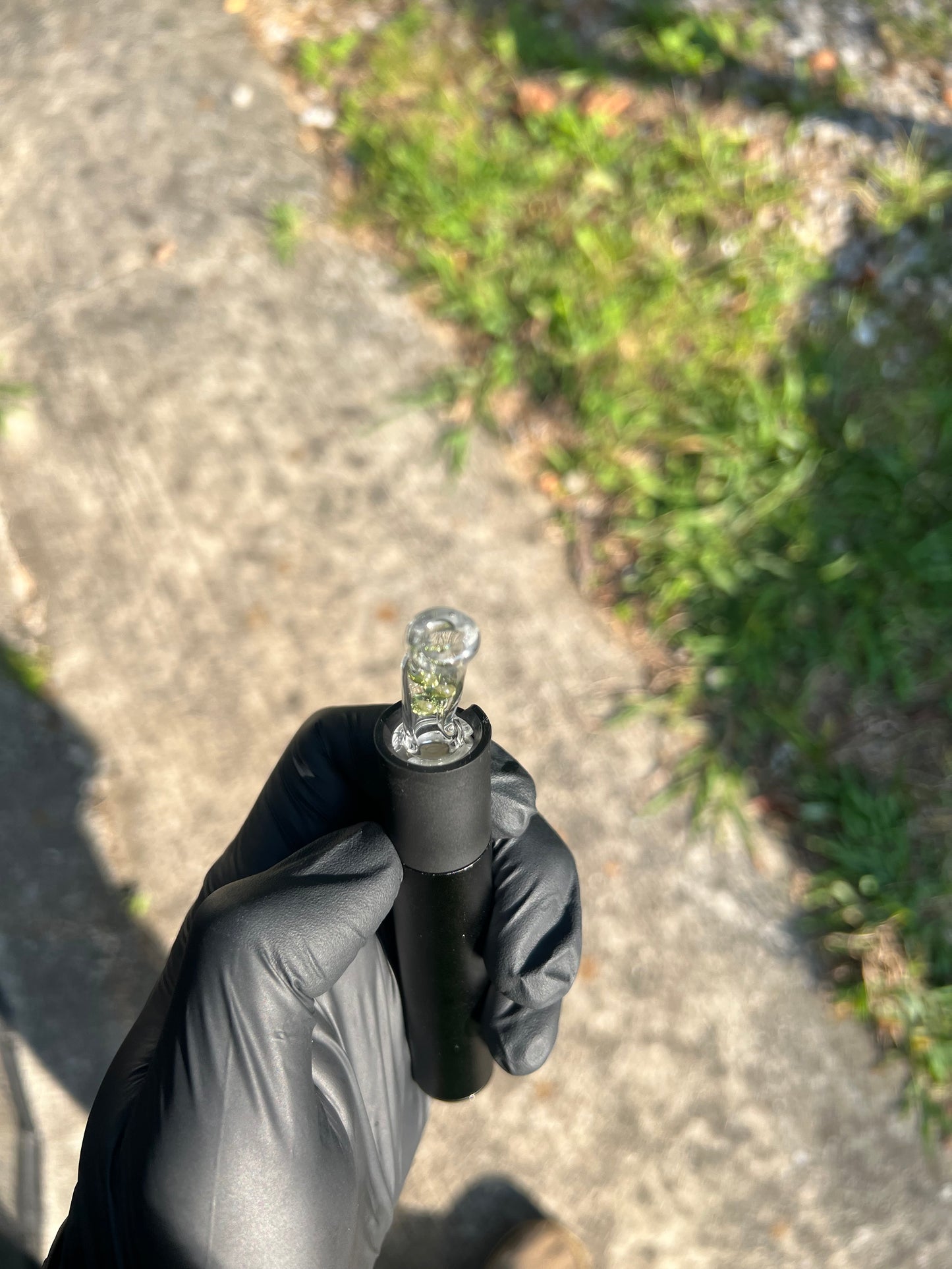 Puffco Pivot Glass Terp Pearl Turbine Top - Absinthe