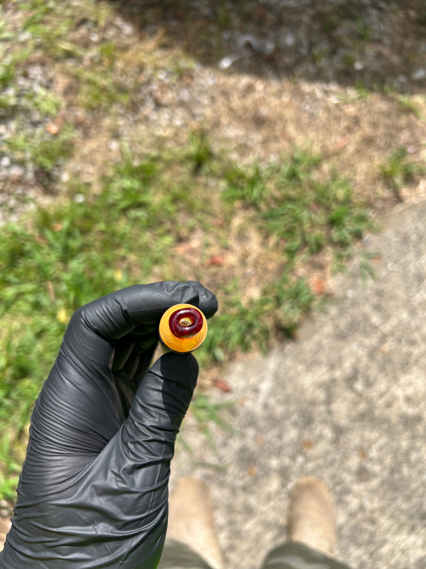 Puffco Pivot Glass Implosion Turbine Top - Red