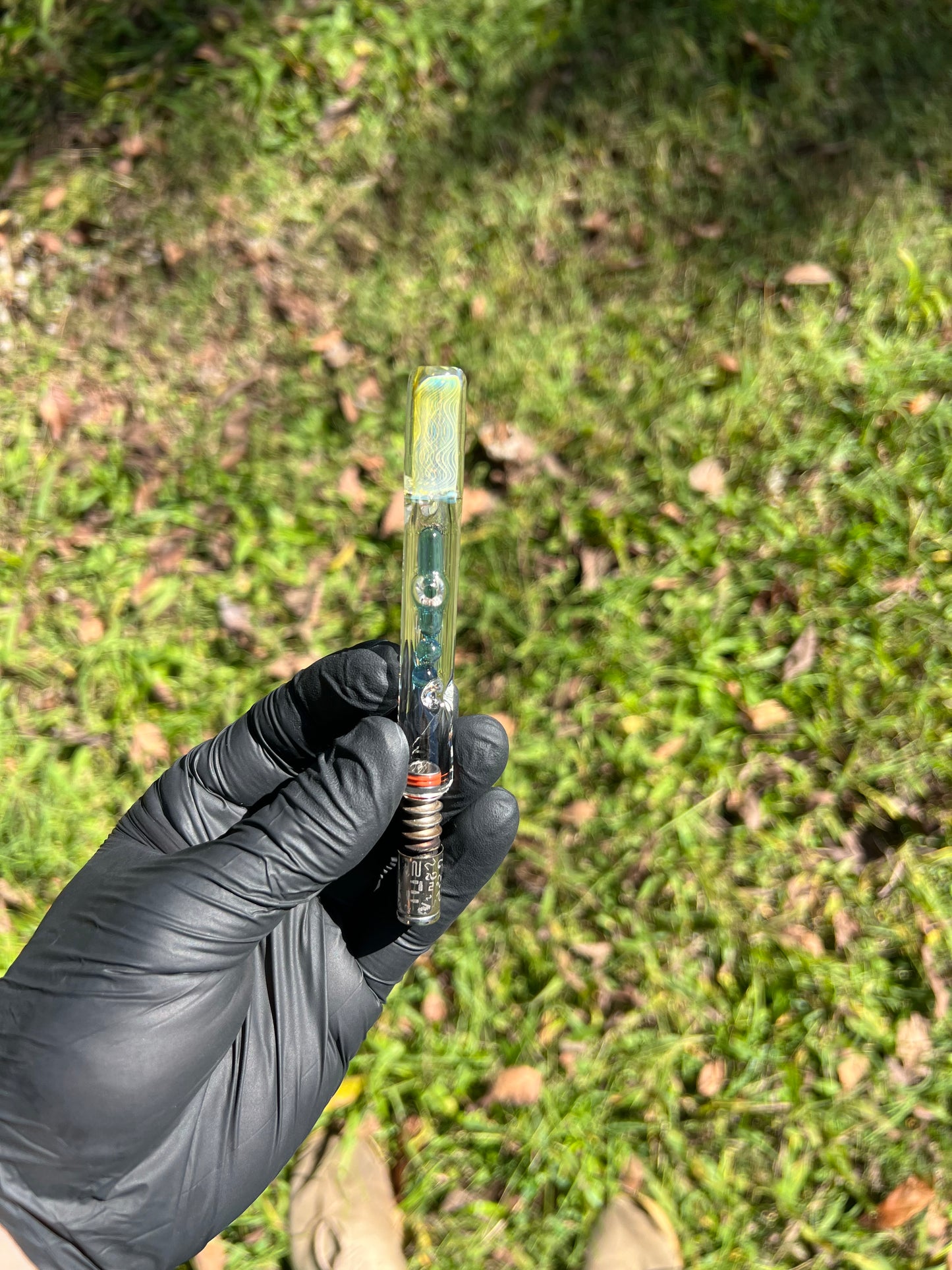 Dynavap Stem w/ Silver Fume MP and Marbles- Marina