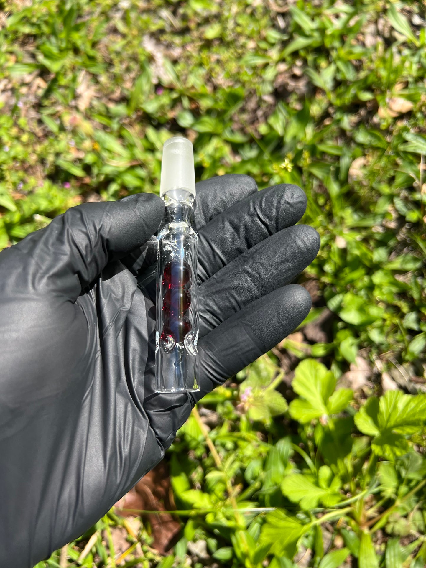 14mm WPA Tinymight Glass 3 Marble stem - Red