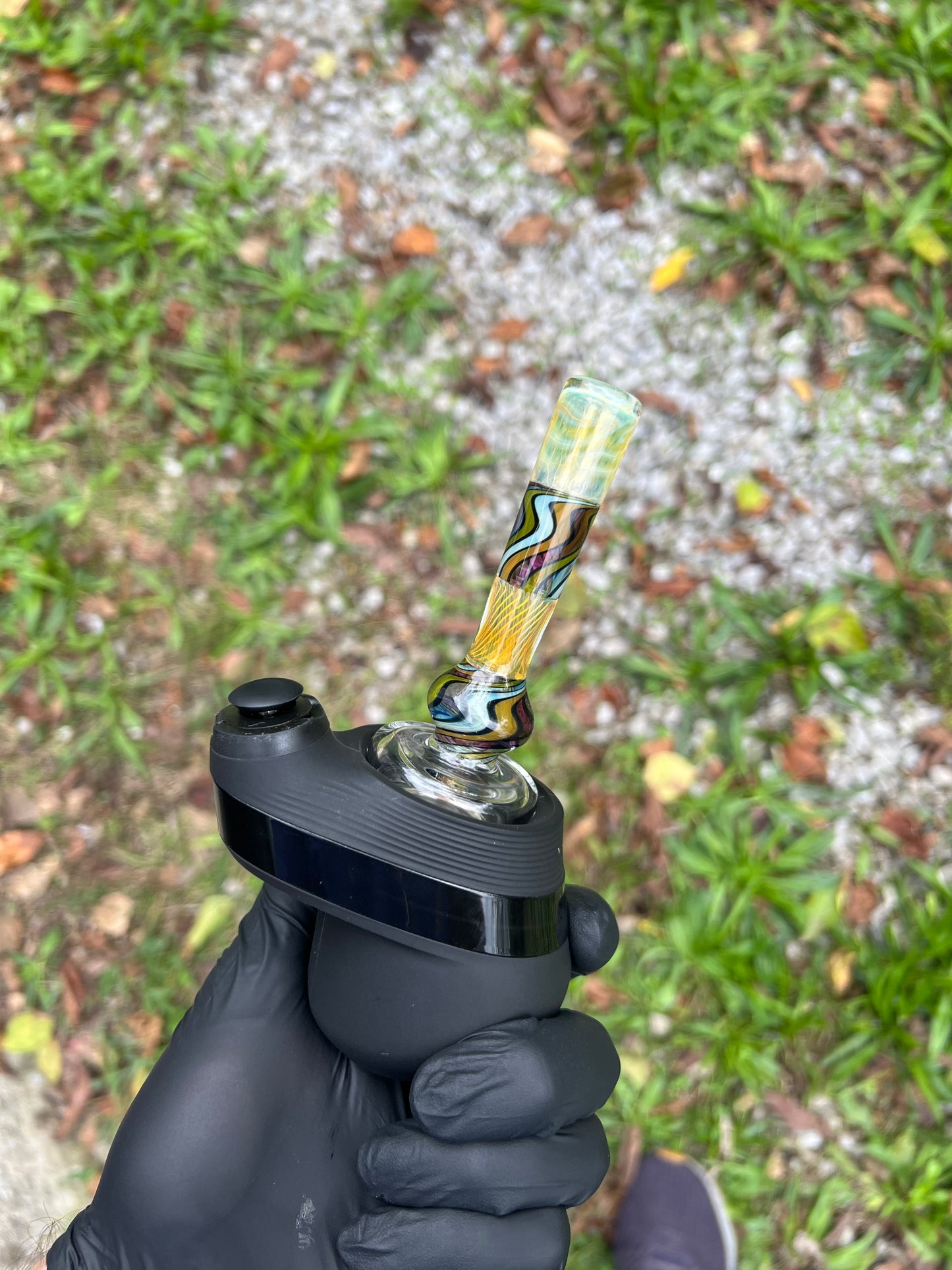Puffco Peak Dry Top - Silver Fume/ Vibes