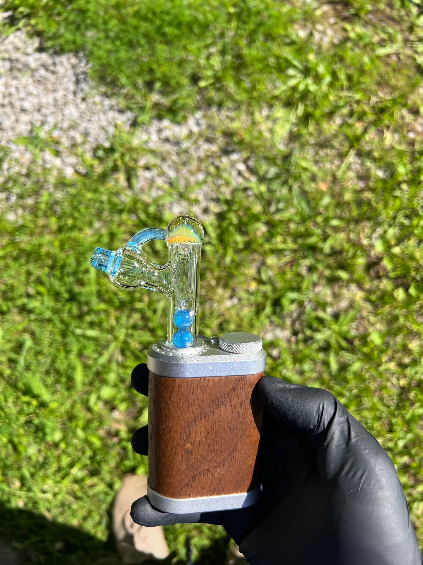 Puffco Pivot top - Silver Fume/absinthe