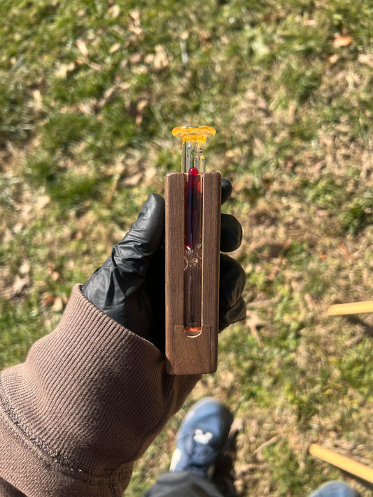 Firewood 11/ Dynavap Glass Terp Pill/ Stem w/Fume MP- Red