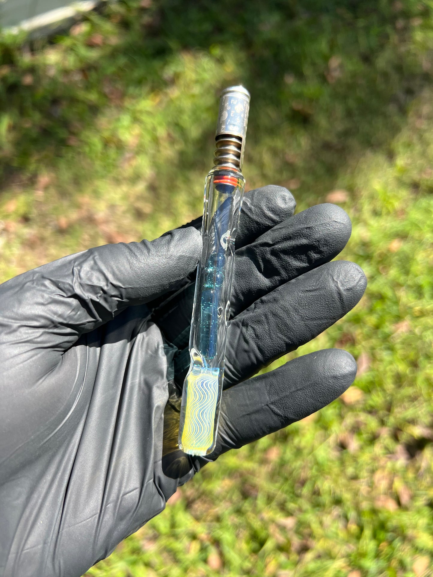 Dynavap Stem w/ Silver Fume MP and Marbles- Marina