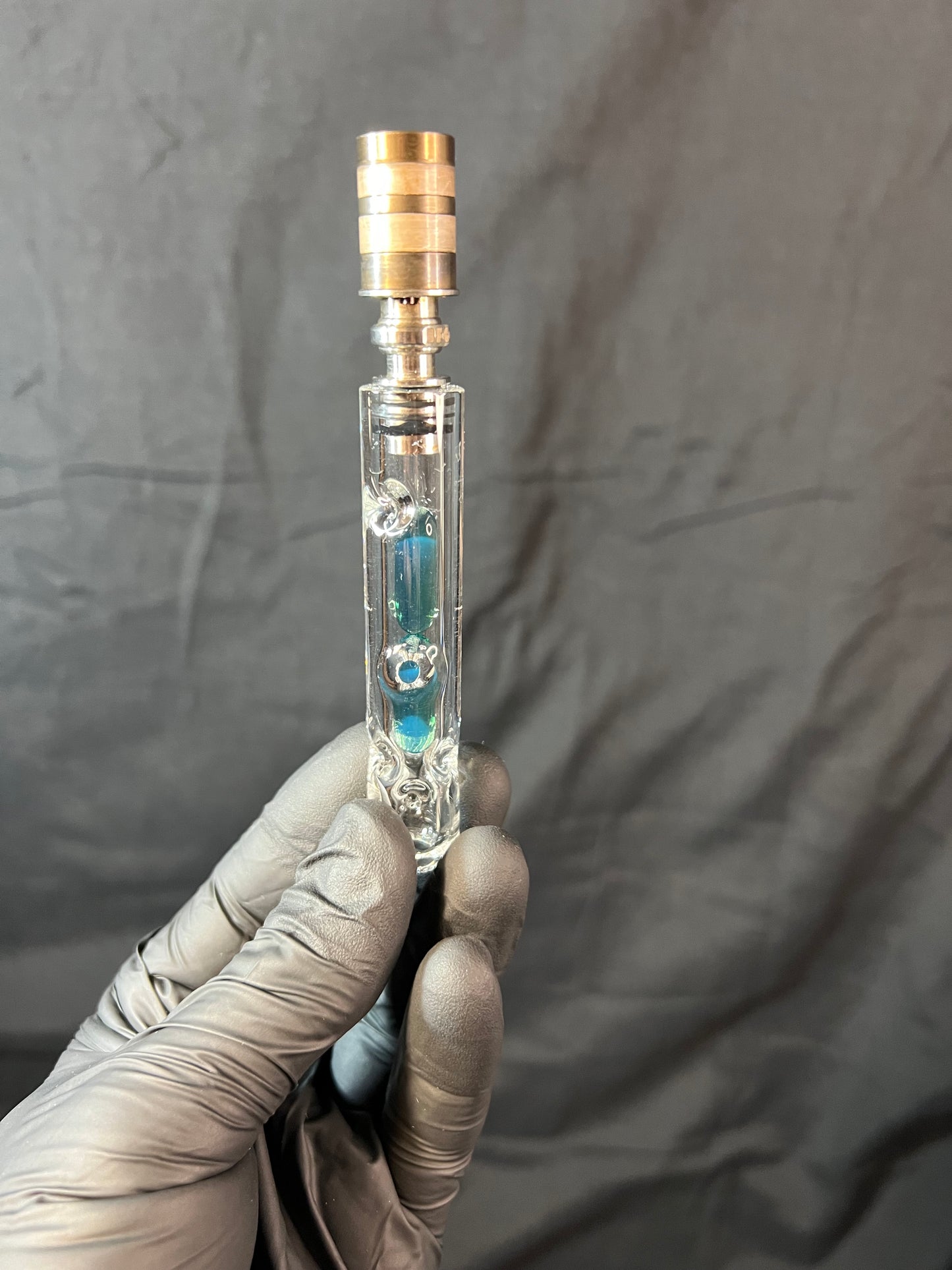 9MM/BFG Dani terp pill stem- blue waves opal