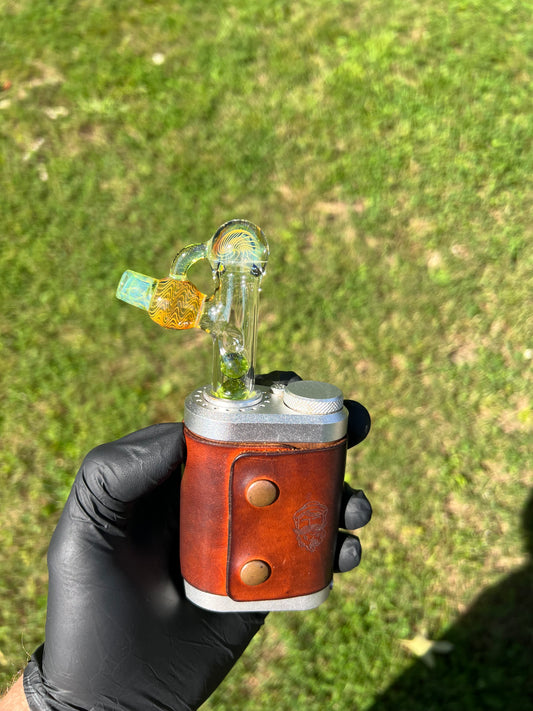 Tinymight Glass 3 Marble Stem implosion- Limeade/ Fume