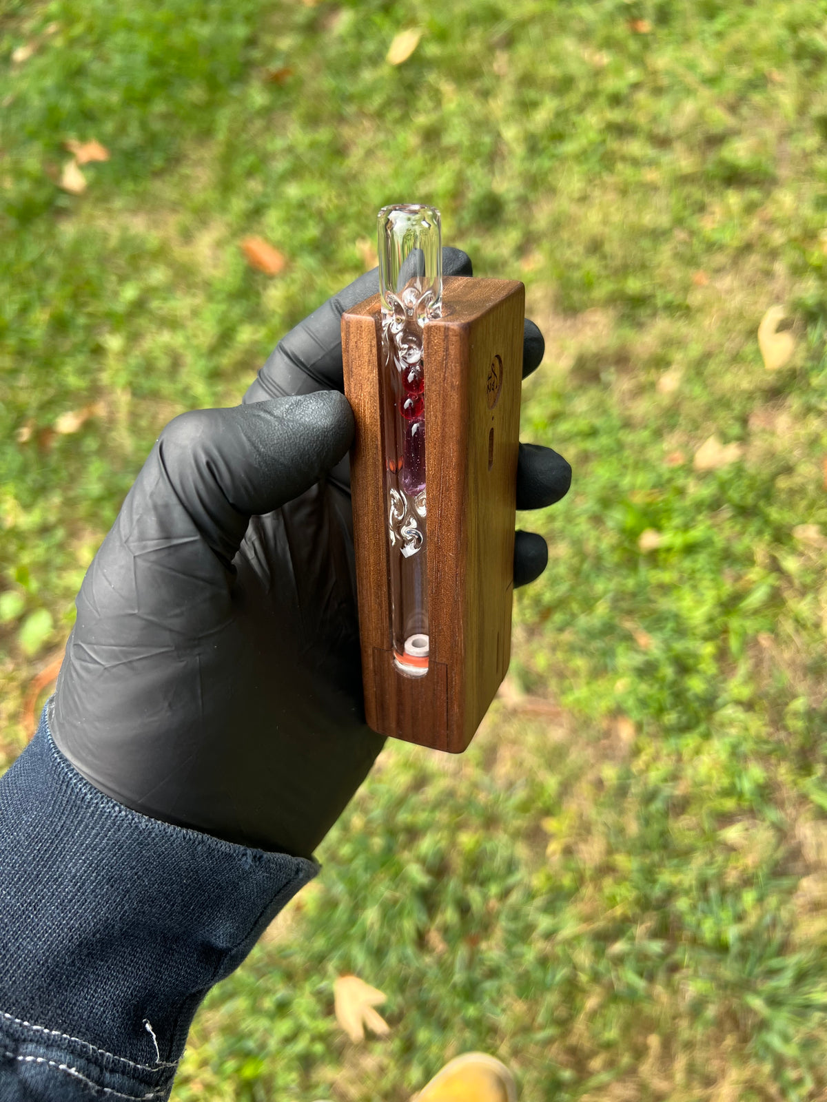 Firewood 11/12 Glass Terp Pill/ marble Stem- Transparent Phoenix #1