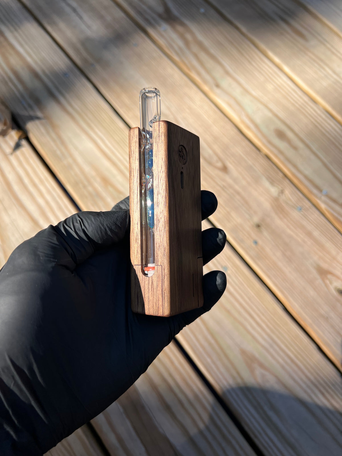 Firewood 11/12 Glass 2 Terp Pill/ marble Stem- Marina