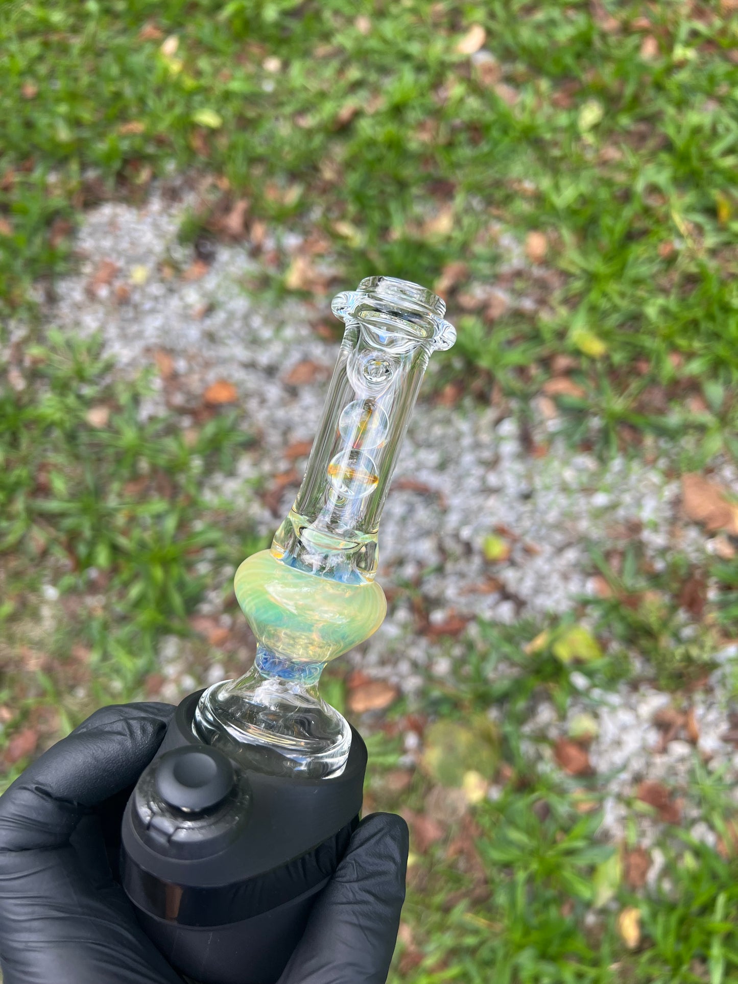 Puffco Peak Dry Marble Top - Silver Fume