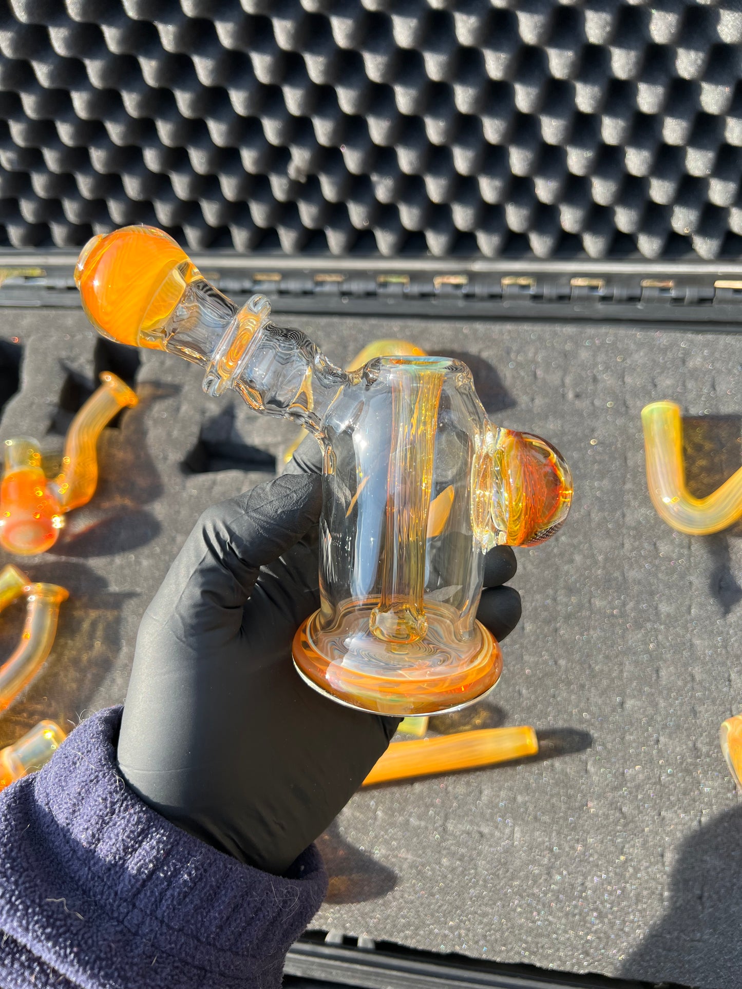 10mm Dewar Bubbler - Silver Fume #2