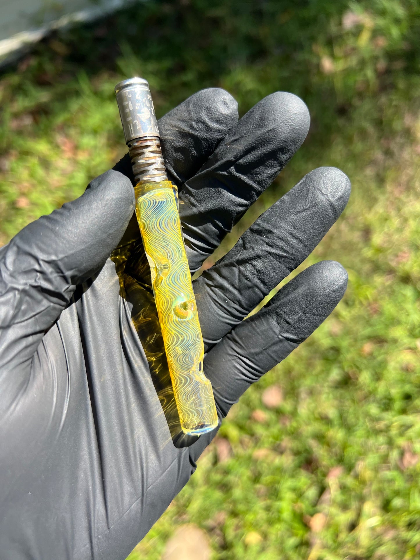 Dynavap Stem Full Silver Fume w/ Marbles- Absinthe