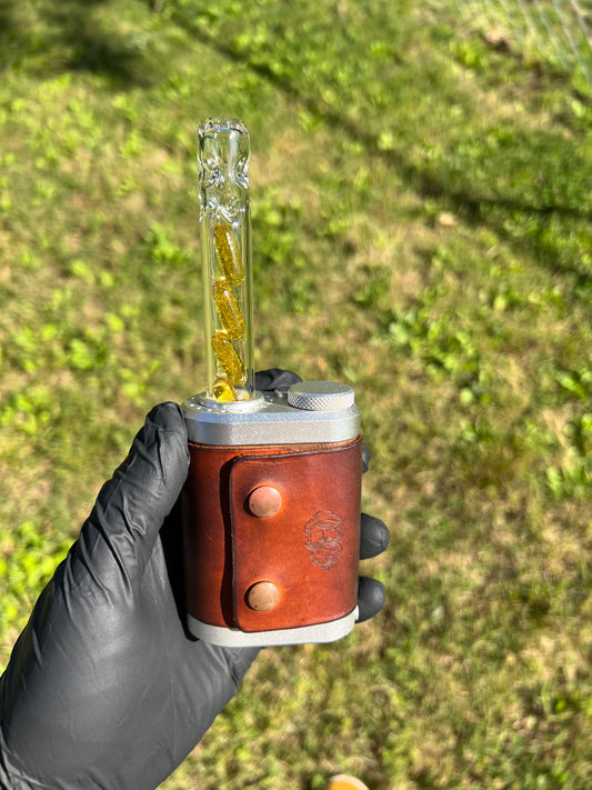 Tinymight Glass 4 Terp Pill Stem w/ dimpled mouthpiece - Crush