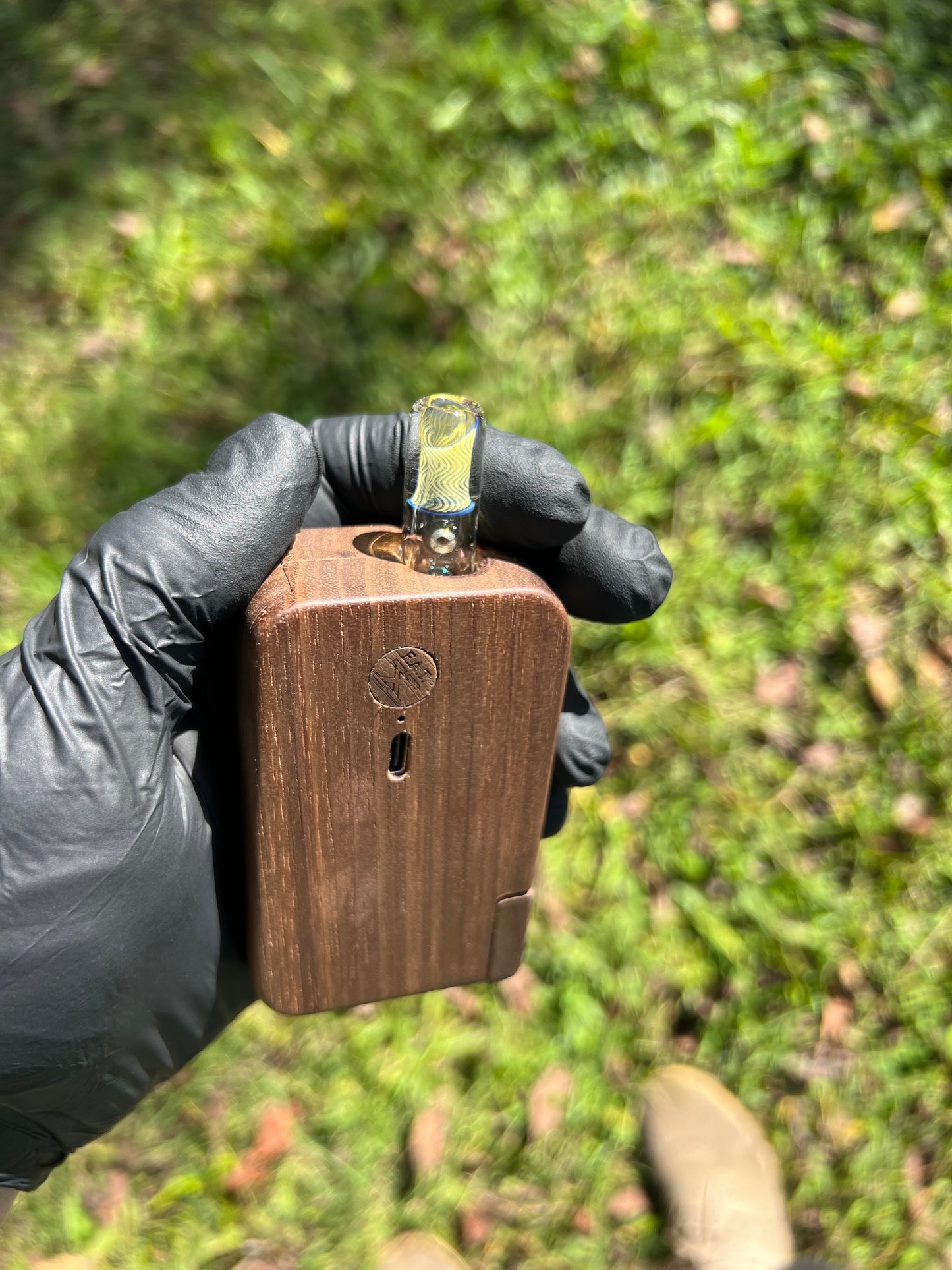 FAT X/ Dynavap Glass Terp Pill/ Marble Stem w/ Silver Fume MP- Marina