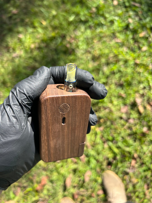 FAT X/ Dynavap Glass Terp Pill/ Marble Stem w/ Silver Fume MP- Marina