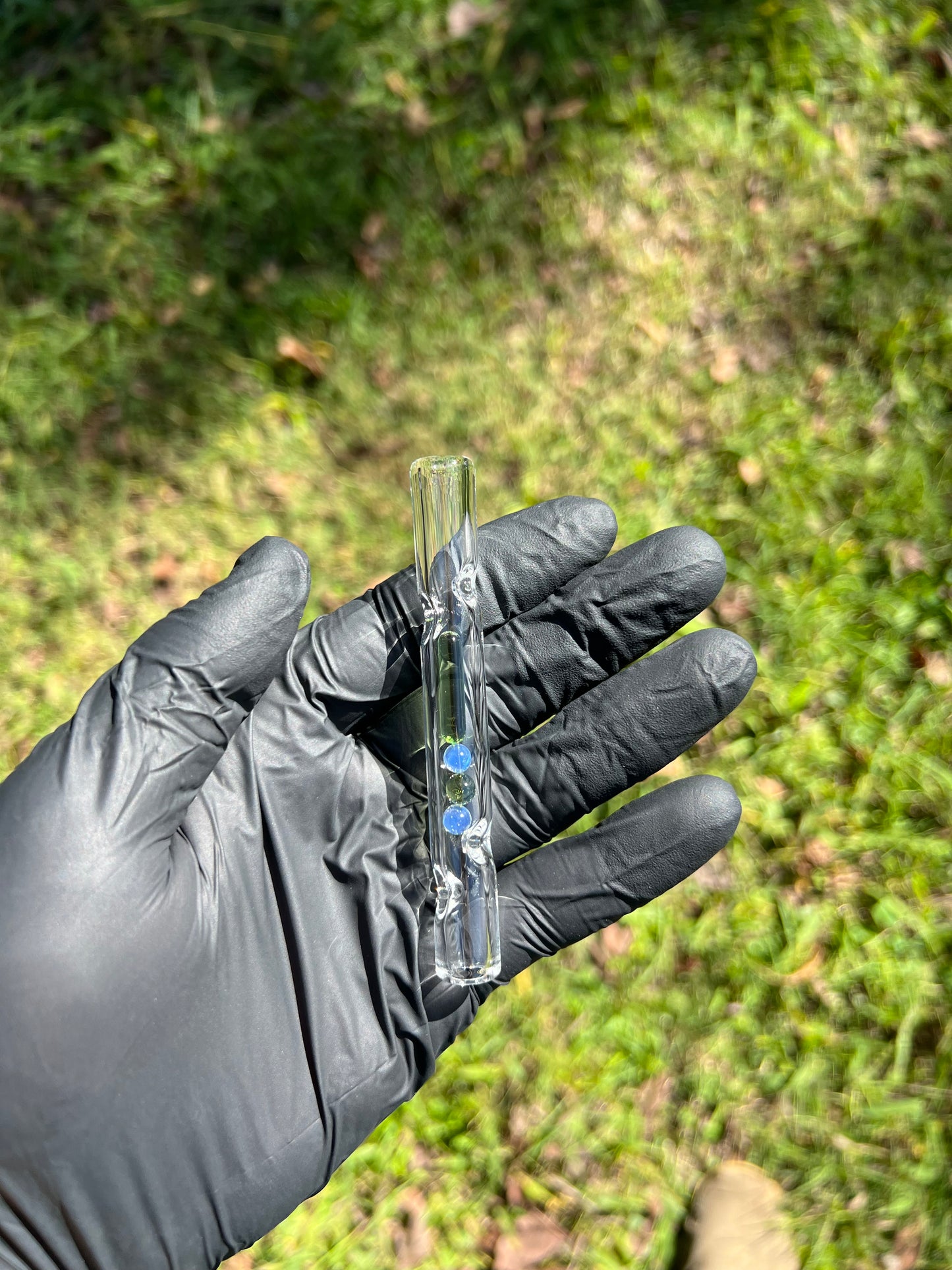 FAT X/ Dynavap Glass Terp Pill/ Marble Stem- Absinthe/ Ghost
